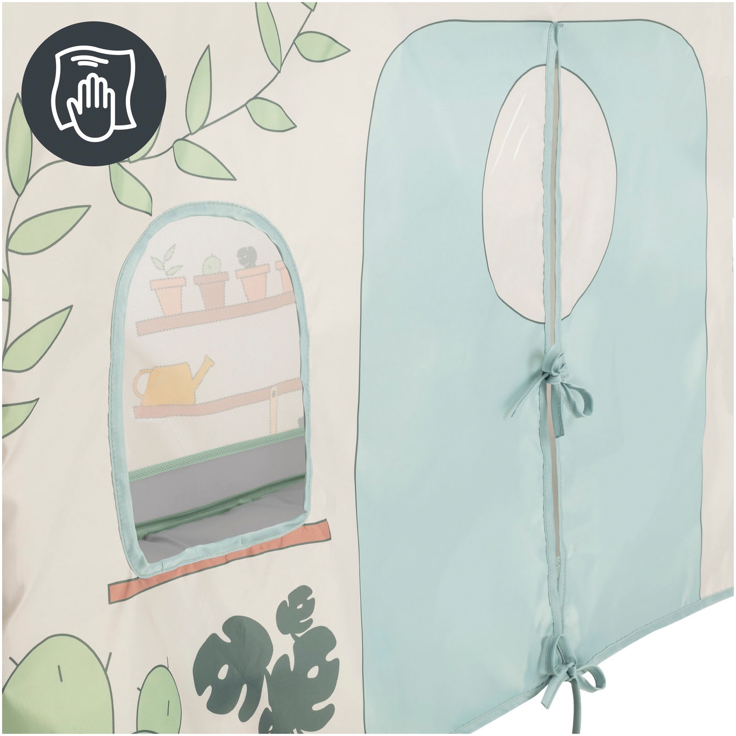 Hauck Bettzelt »Travel Bed Cover, Plants« Ergänzung für hauck Reisebetten (120 x 60 cm)