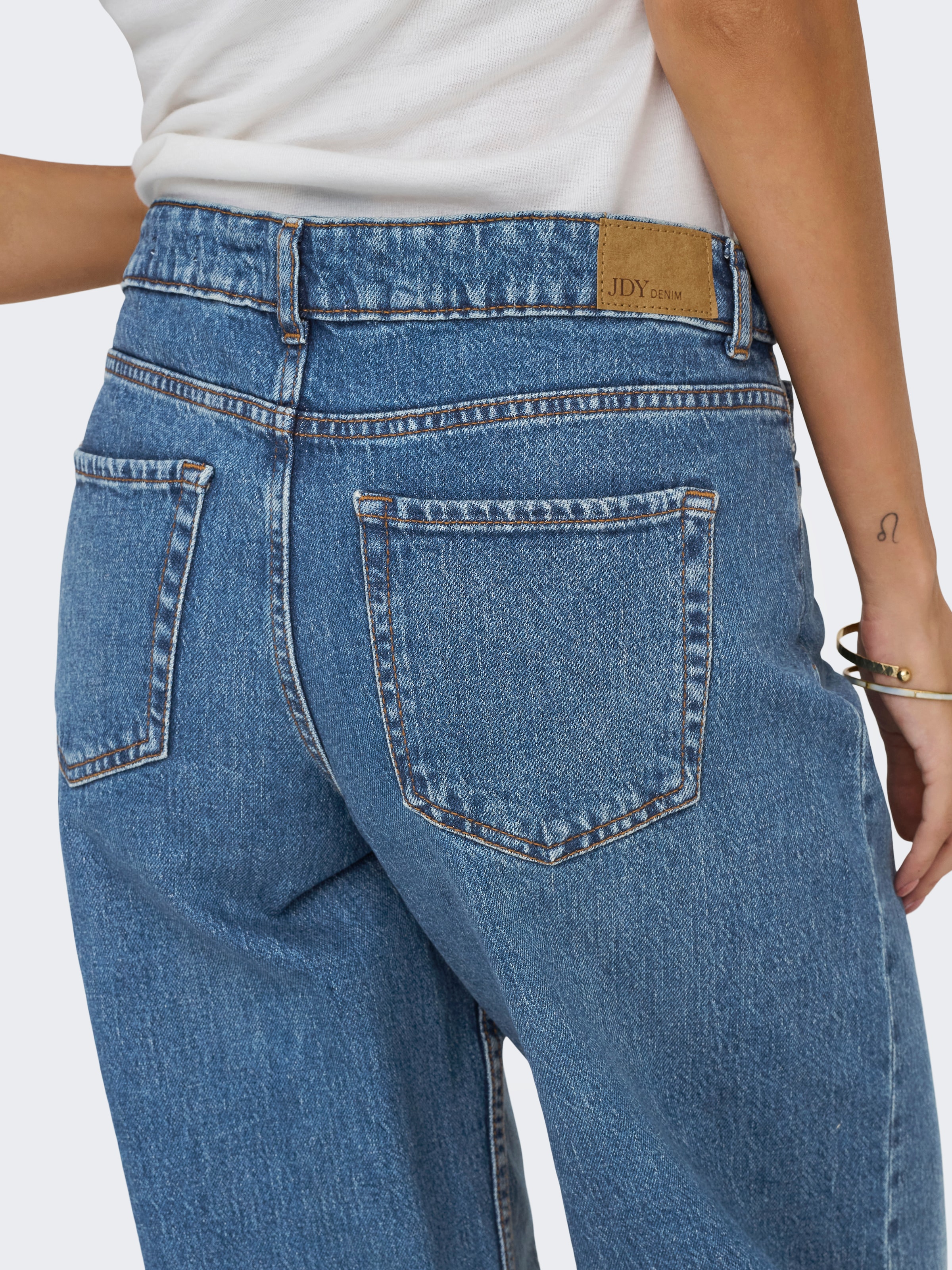 JDY Relax-fit-Jeans »JDYRUBY MW WID MB 1006 DNM NOOS«