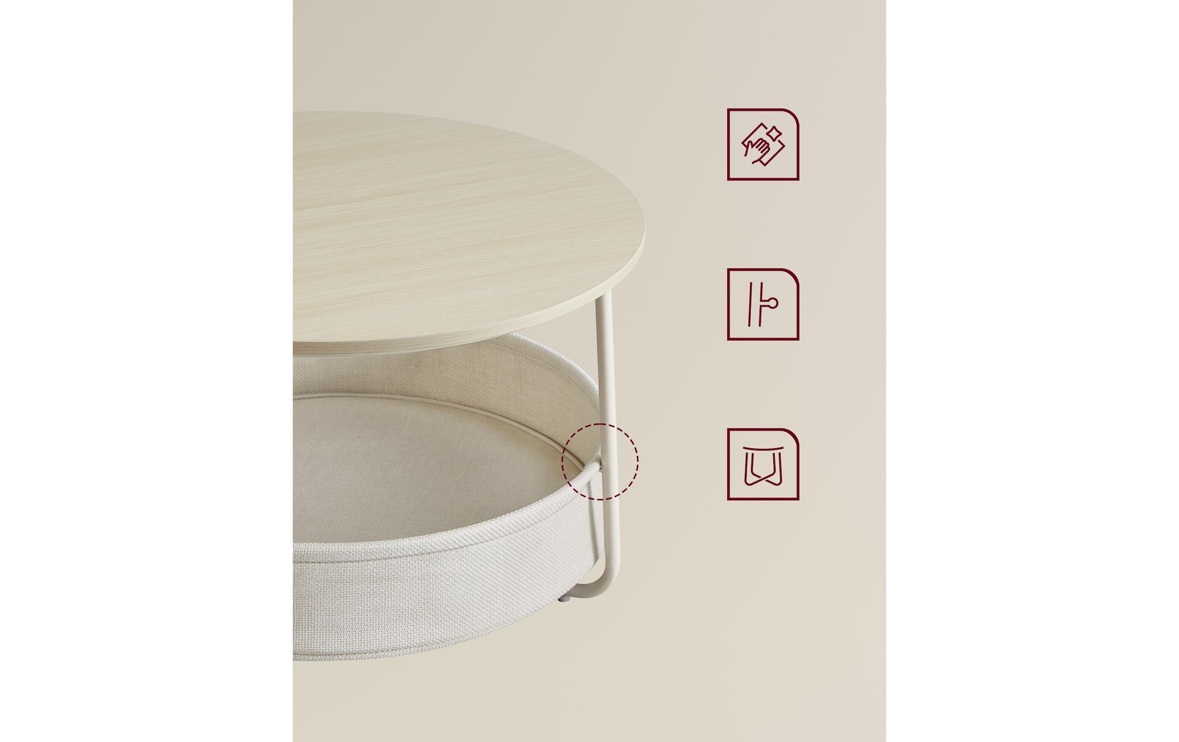 VASAGLE Beistelltisch »75 x 45 cm«