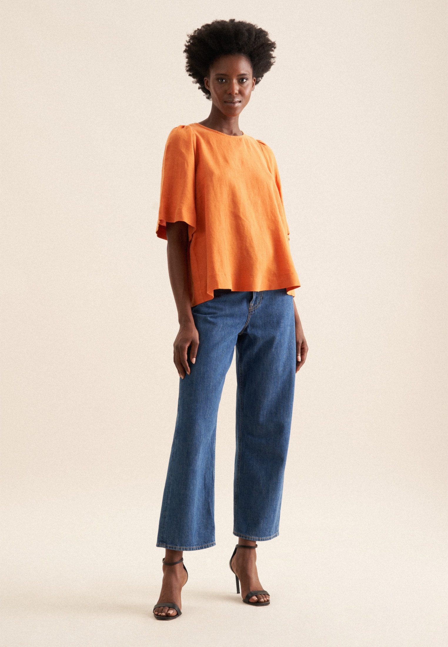 seidensticker Shirtbluse »Schwarze Rose« 1/2 Rundhals Uni