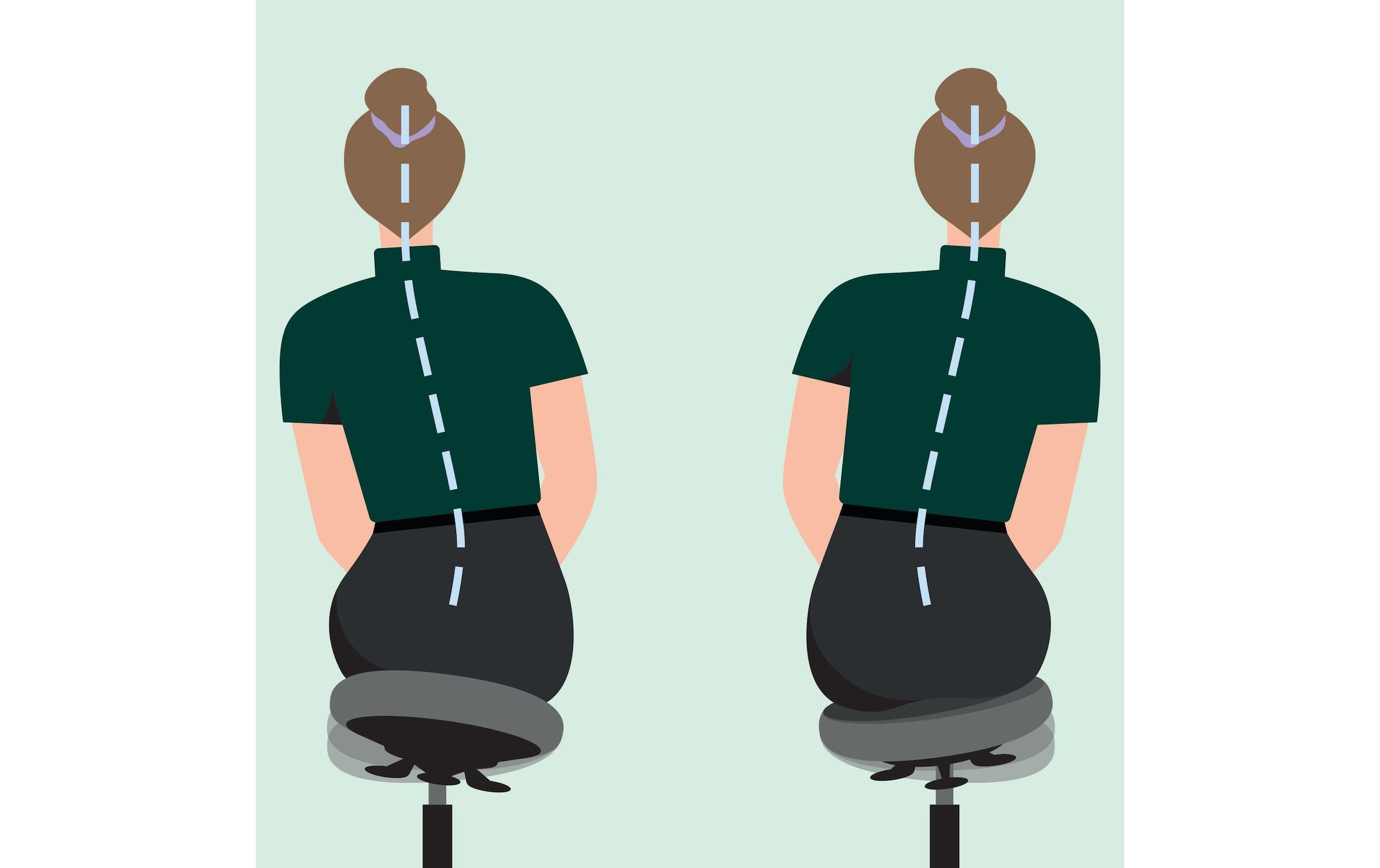 LEITZ Arbeitshocker »Ergonomischer Activ mit Rollen«