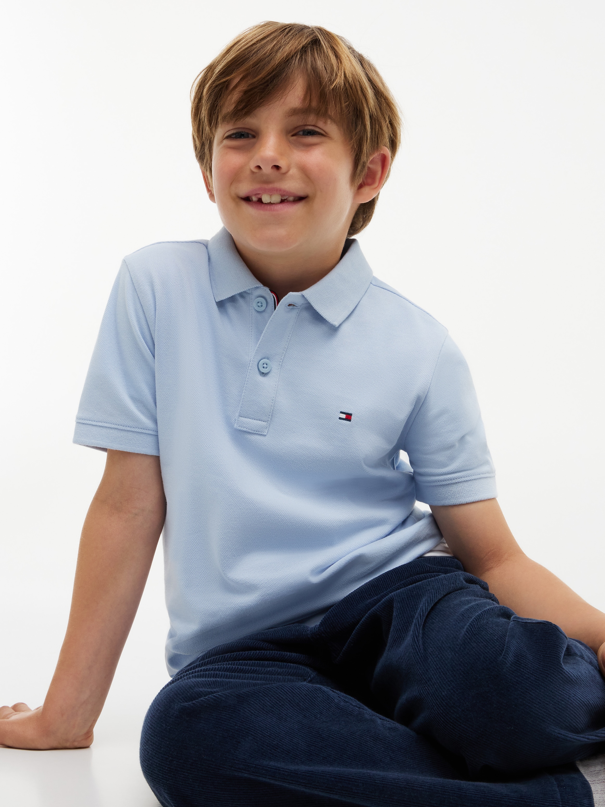 Tommy Hilfiger Polo »FLAG POLO S/S« avec broderie du logo