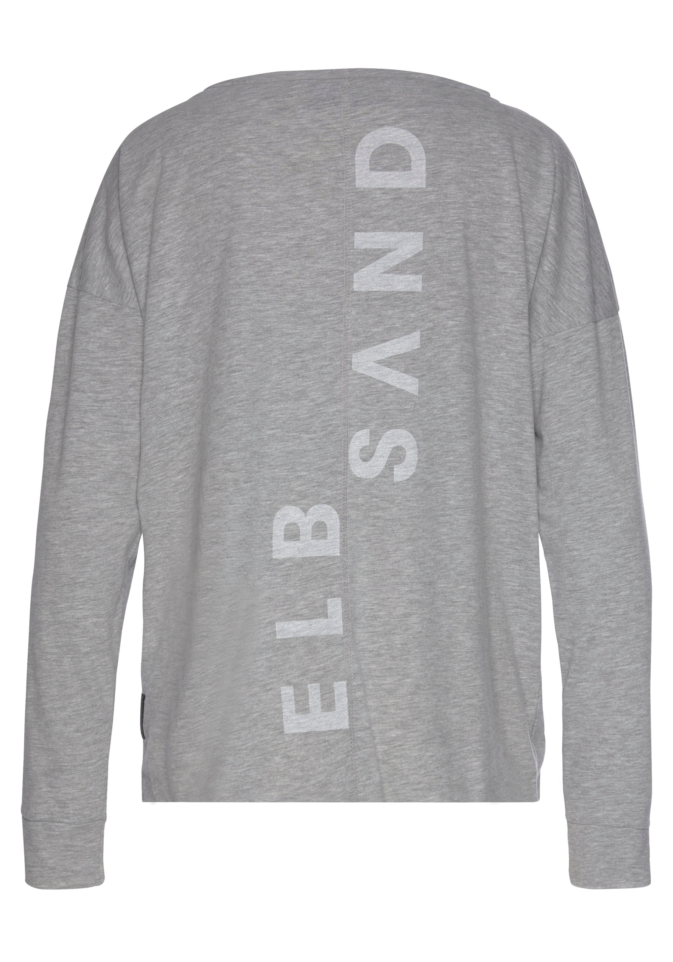 Elbsand T-shirt à manches longues »Eltje« Avec impression logo au dos, t-shirt manches longues en mélange coton