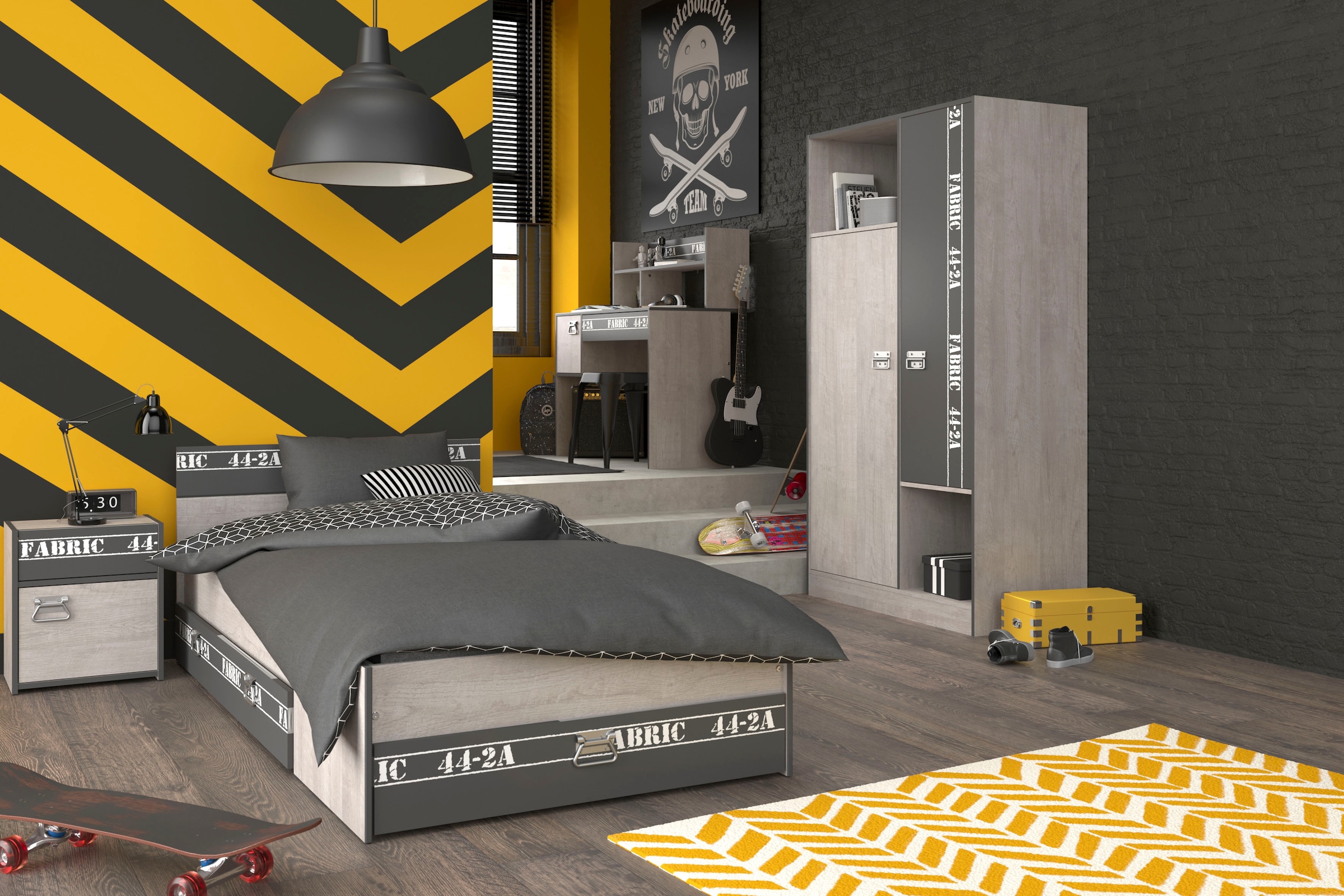 Parisot Jugendzimmer-Set »Parisot Fabric 12« Set, 5-teilig, 5 tlg.