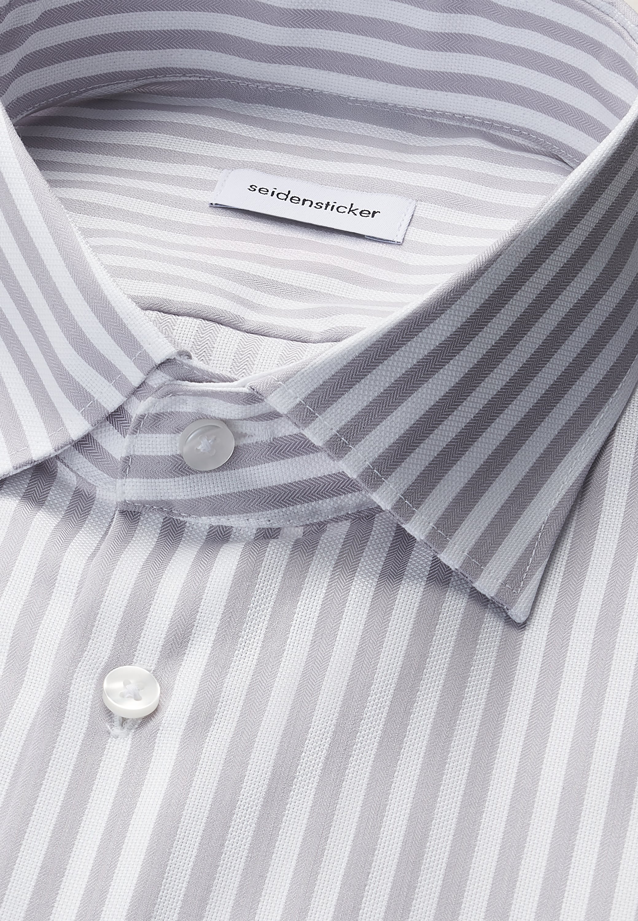 seidensticker Businesshemd »Schwarze Rose« Shaped 1/1 Kentkragen Gestreift