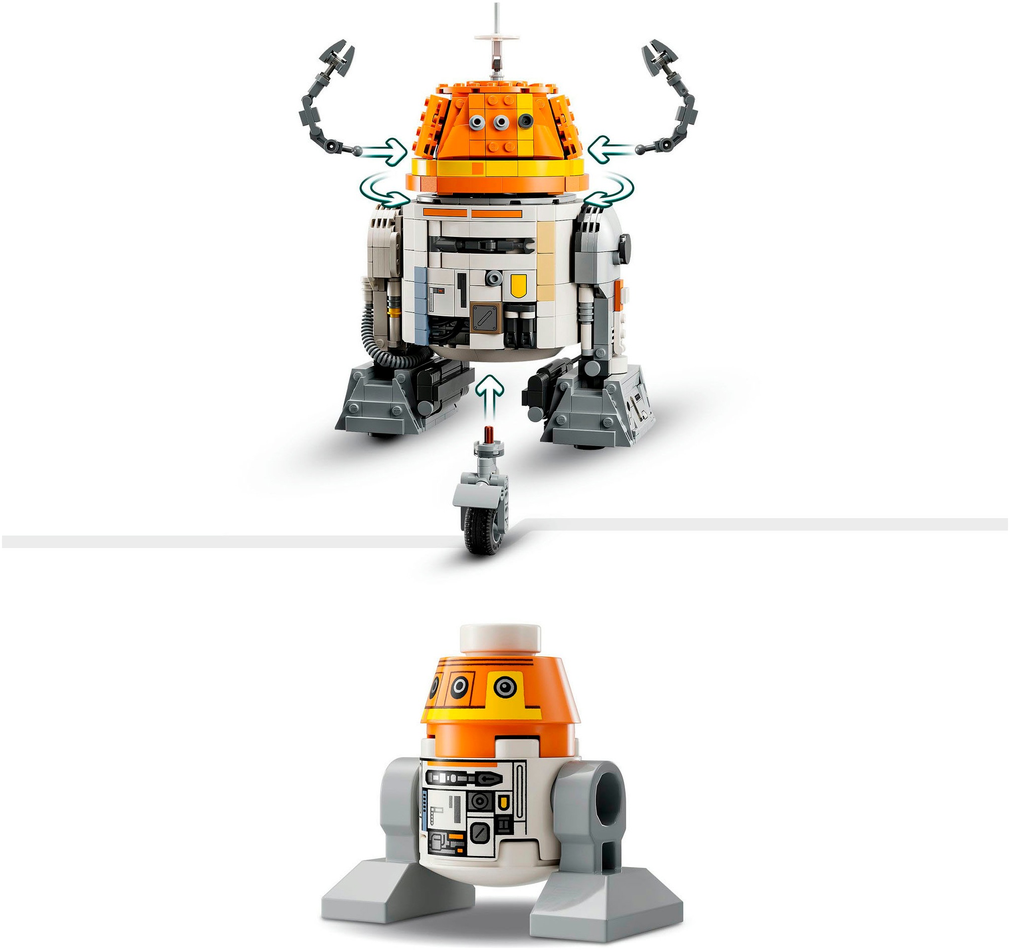 LEGO® Konstruktionsspielsteine »Astromech-Droide Chopper (C1-10P) (75416), LEGO Star Wars ™« Made in Europe