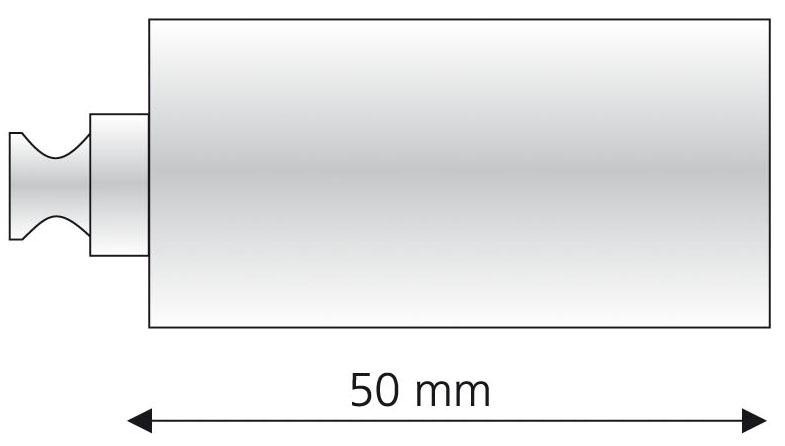 Liedeco Trägerverlängerung für Gardinenstangen Ø 20 mm