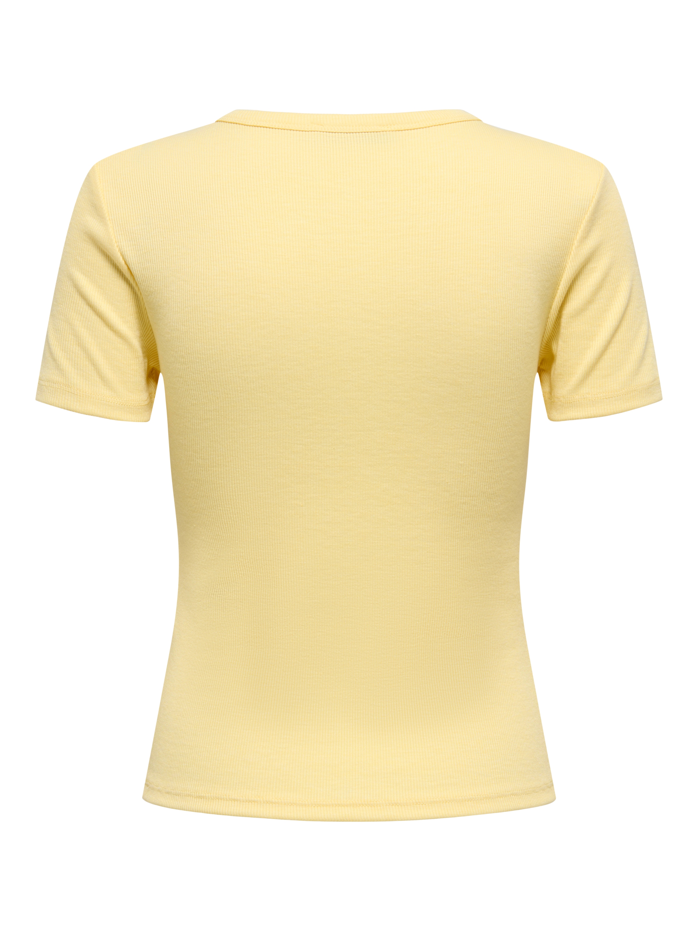 ONLY Kurzarmshirt »ONLJUNE S/S TEE JRS NOOS« Materialmix mit Stretch, figurbetonte Form