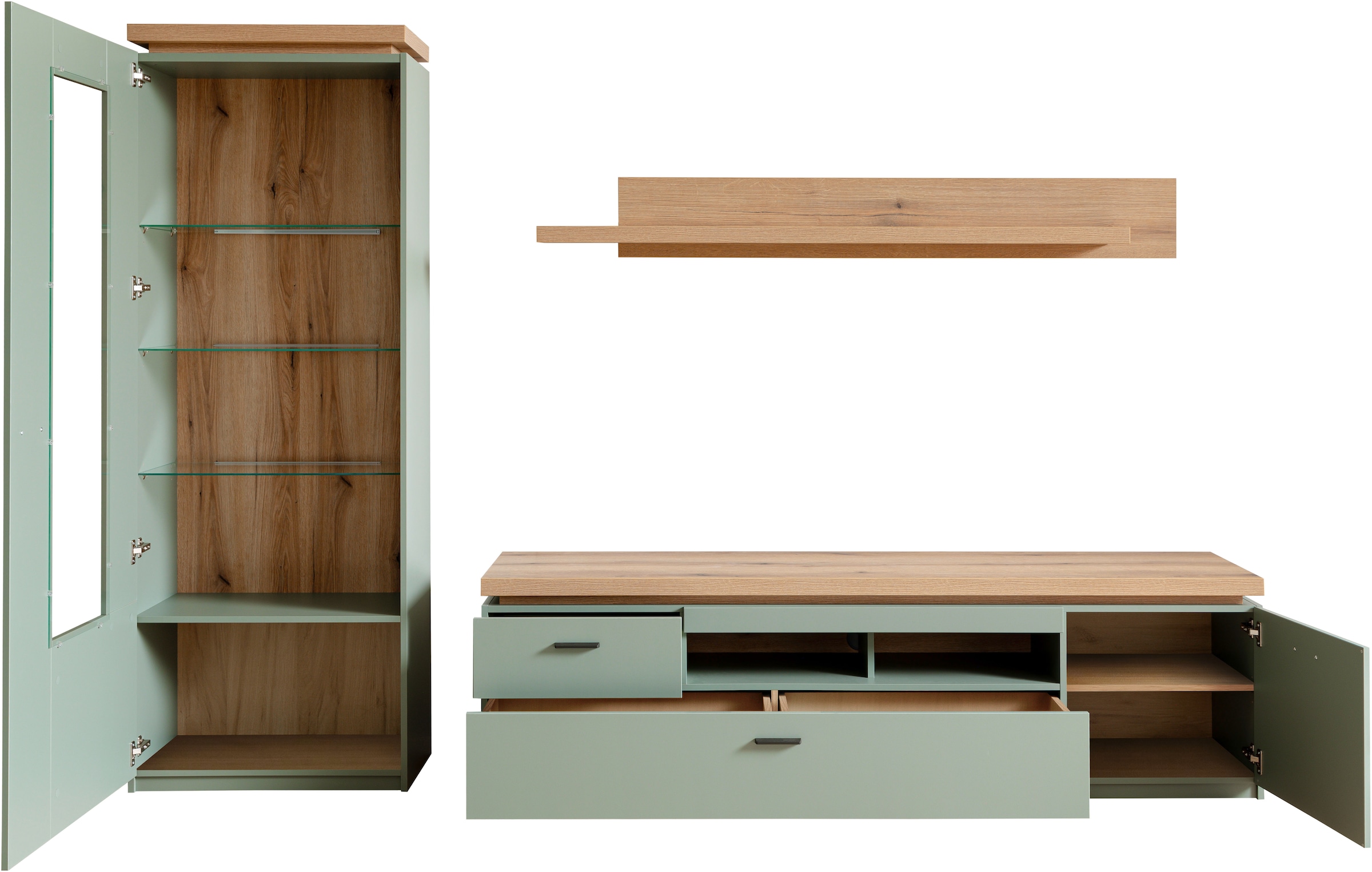 MCA furniture Meuble mural »MONIZ Wohnkomination 2« Komplett-Set, 3 cuis tlg.