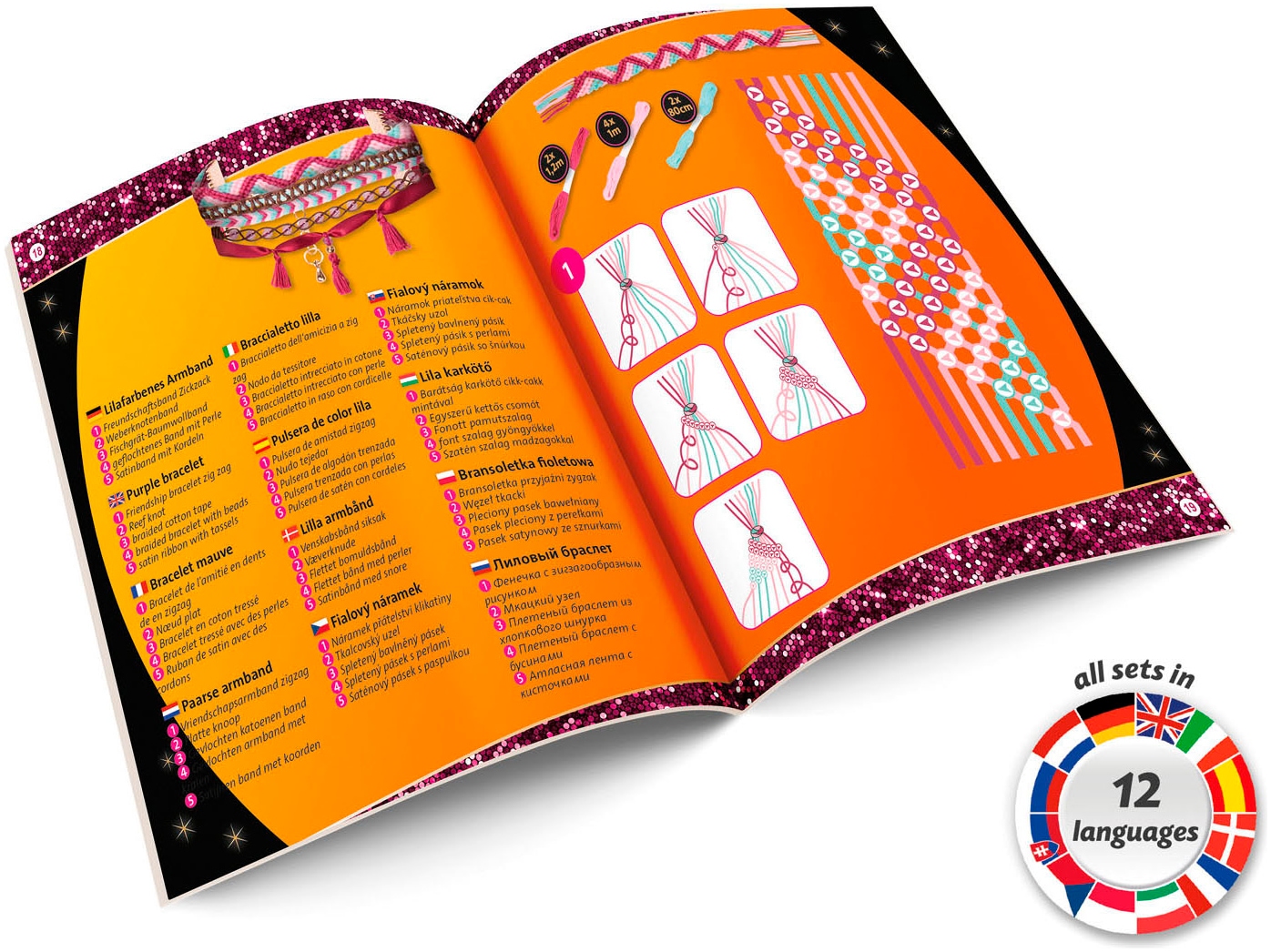 Lena® Set créatif »Freundschaftsbänder, gross«