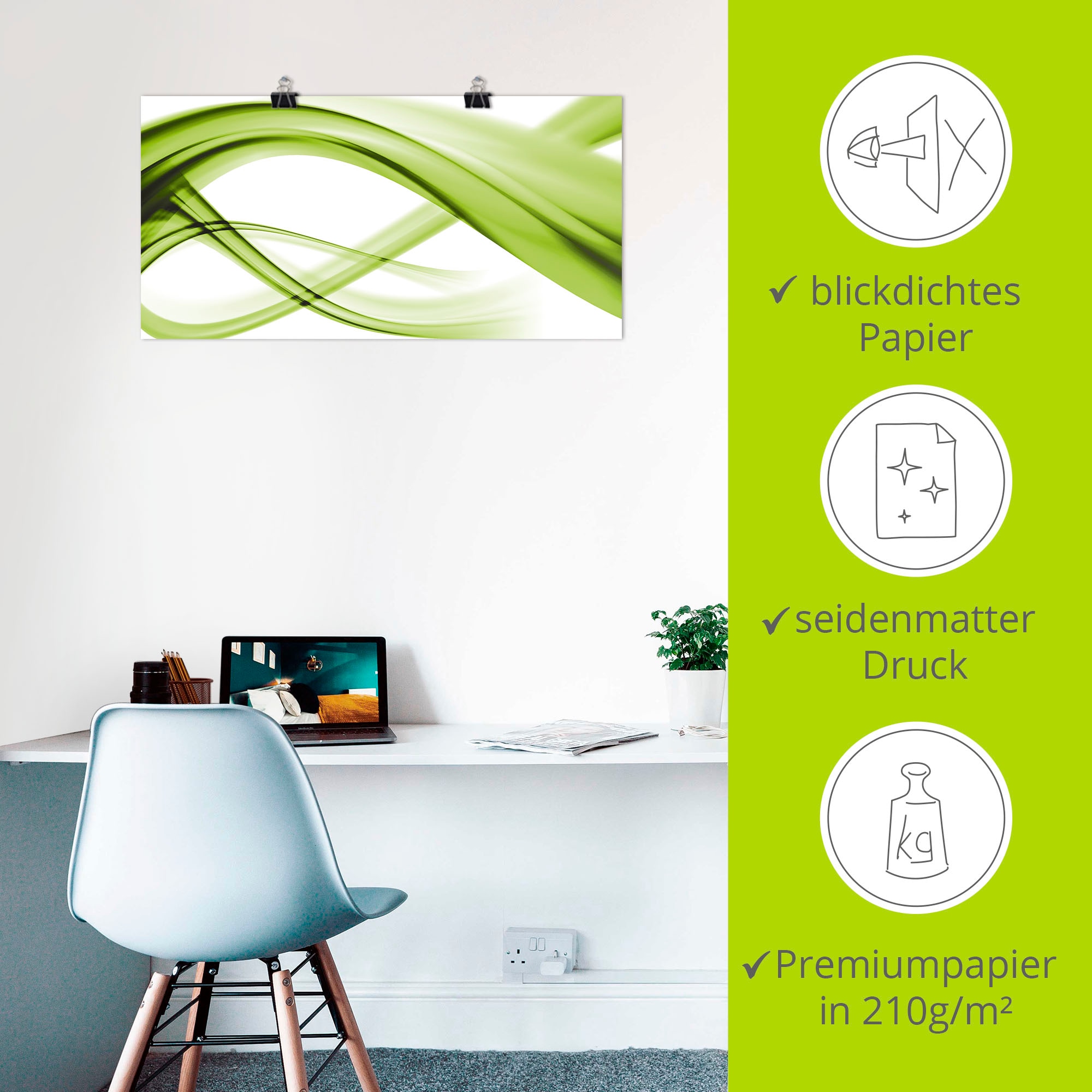 Artland Wandbild »Abstrakte Komposition« Gegenstandslos 1 Stk. tlg. als Leinwandbild, Poster in verschied. Grössen