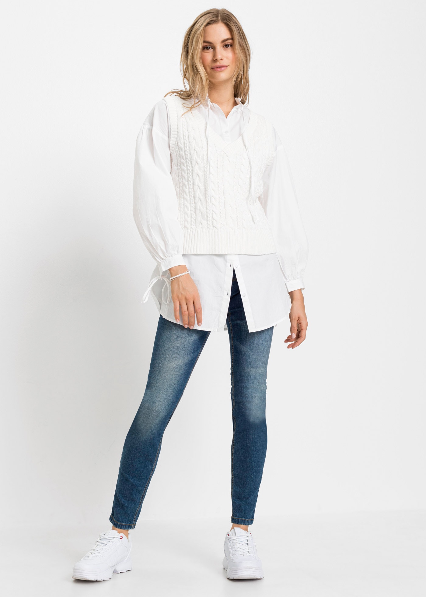 bonprix Jeans skinny Skinny-fit-Passform, verkürztes 7/8-Bein, mit Five-Pocket-Style