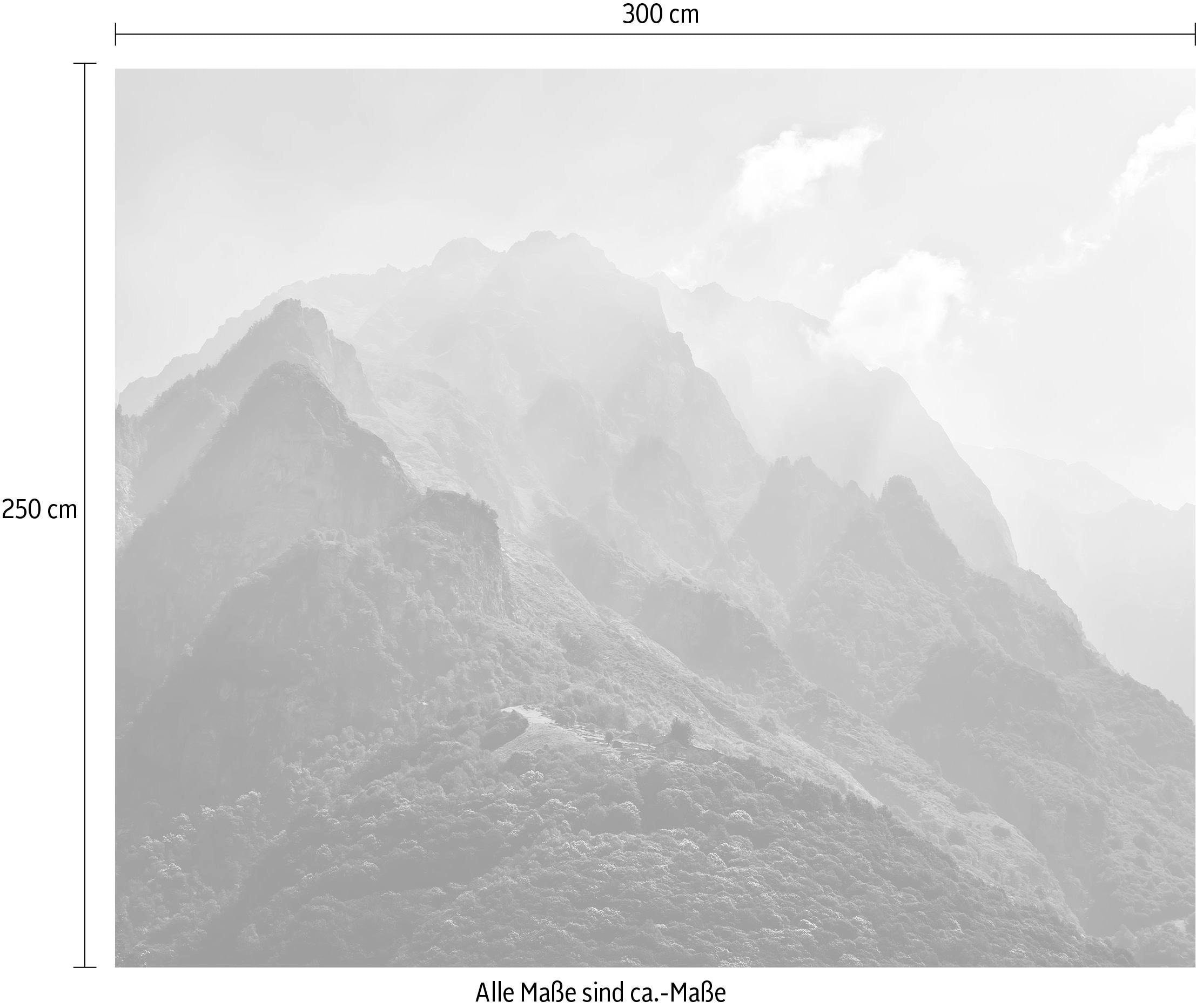 Komar Vliestapete »Digitaldruck Vlies -  The Summit - Grösse 300 x 250 cm« bedruckt glatt Wohnzimmer, Schlafzimmer