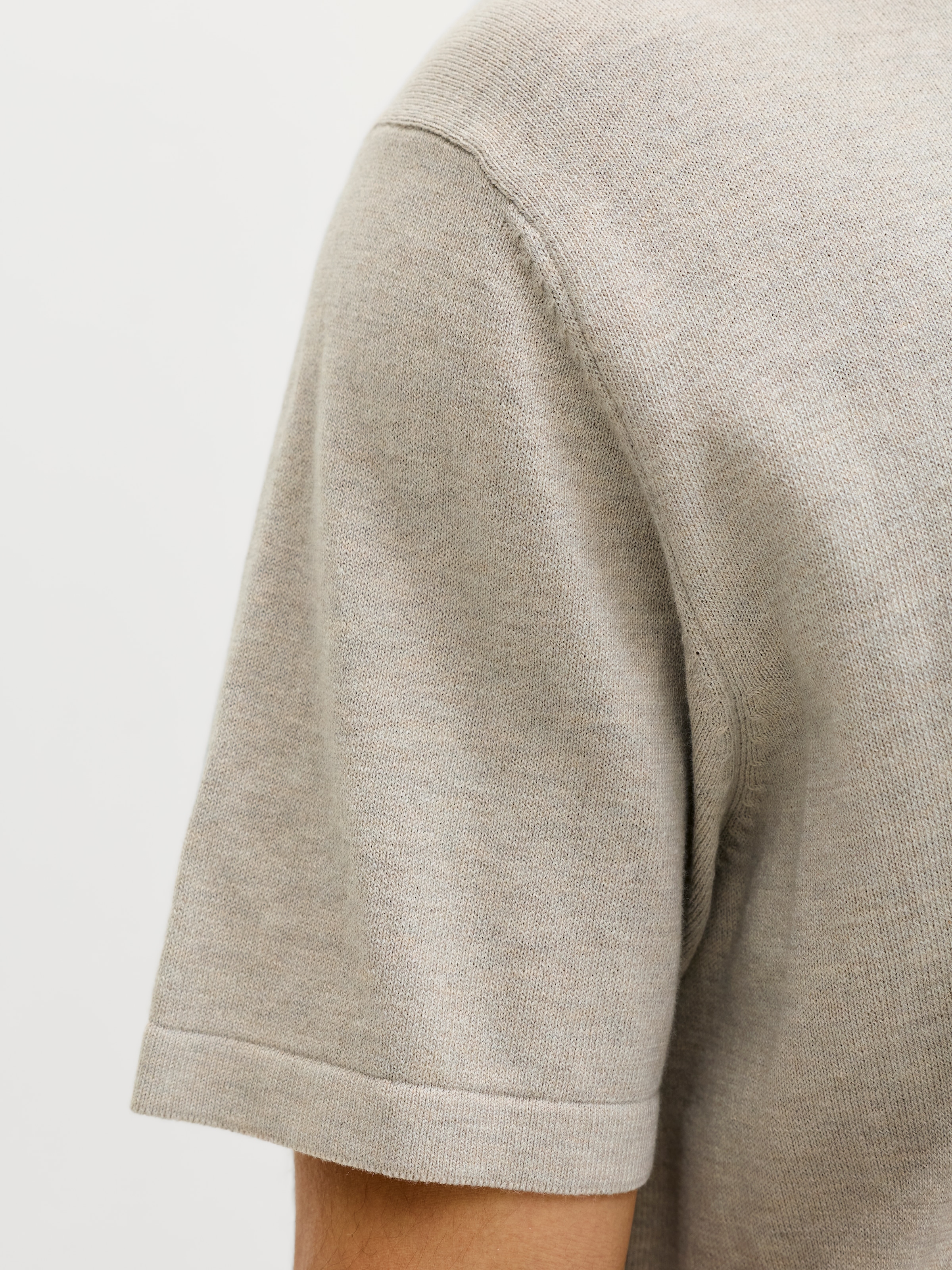 Jack & Jones Kurzarmpullover »JJEEMIL KNIT ZIP POLO SS SN« mit kurzem Reissverschluss