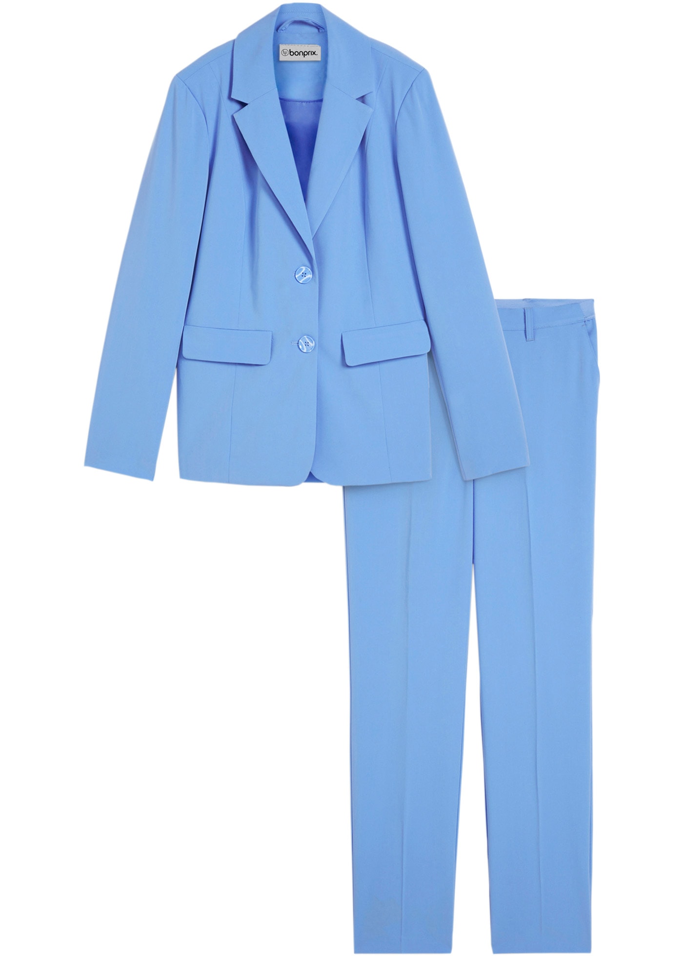 bonprix Tailleur pantalon »Hosenanzug 2-tlg« Set, 2 tlg. coupe régulière Regular Fit, mit Elasthan-Anteil, verschiedene Konfektionsgrössen
