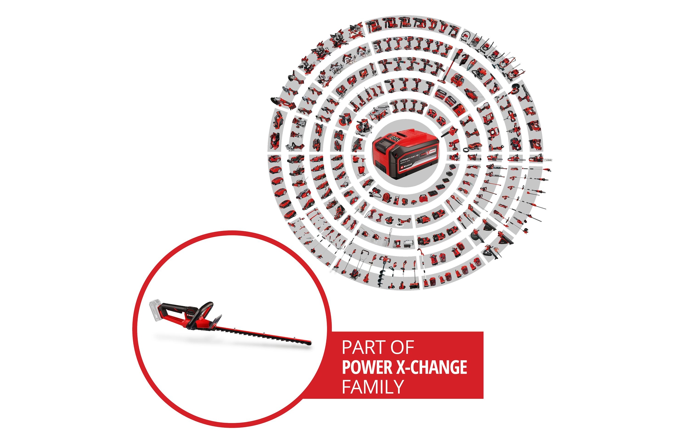   Akku-Heckenschere »Einhell Professional GP-CH 18/50 Li BL-Solo« ()  Akku Systemreihe: Einhell Power X-Change