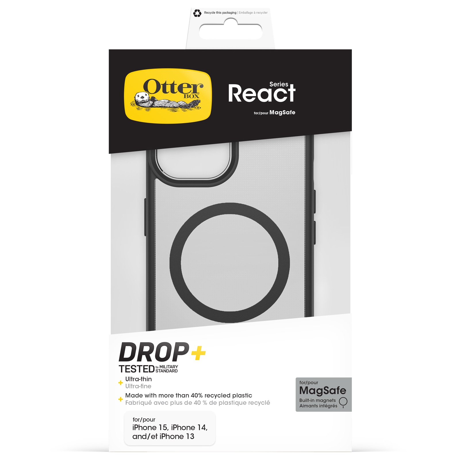 Otterbox Housse pour téléphone portable »React MagSafe« Backcover, Schutzhülle, Handyschutzhülle, Case, Schutzcase, stossfest