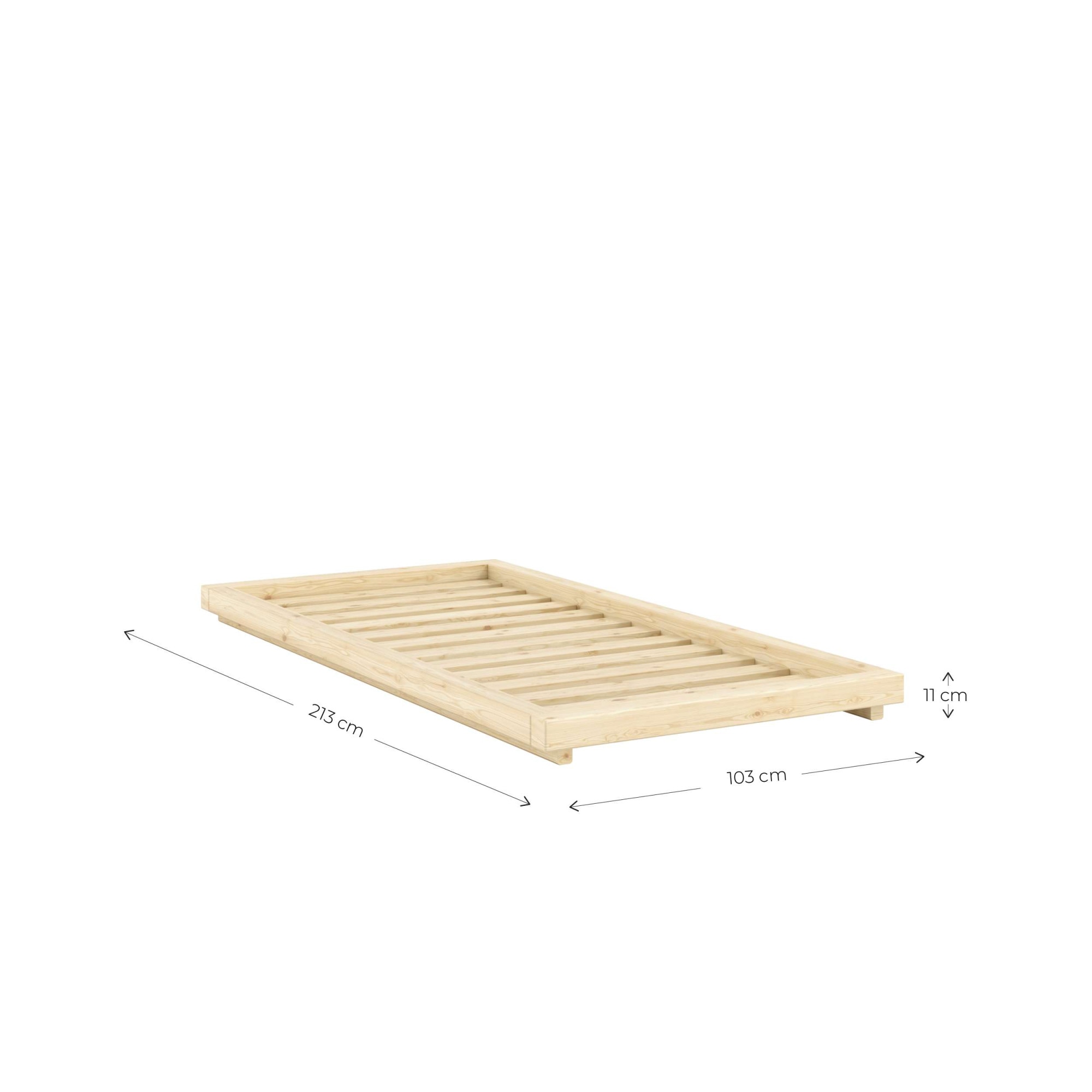 Karup Design Sommier »FSC® Massivholz Futonbett, excl. Matratze, mit Lattenrost« Minimalistisches Design, ein zeitloser Klassiker für moderne Räume