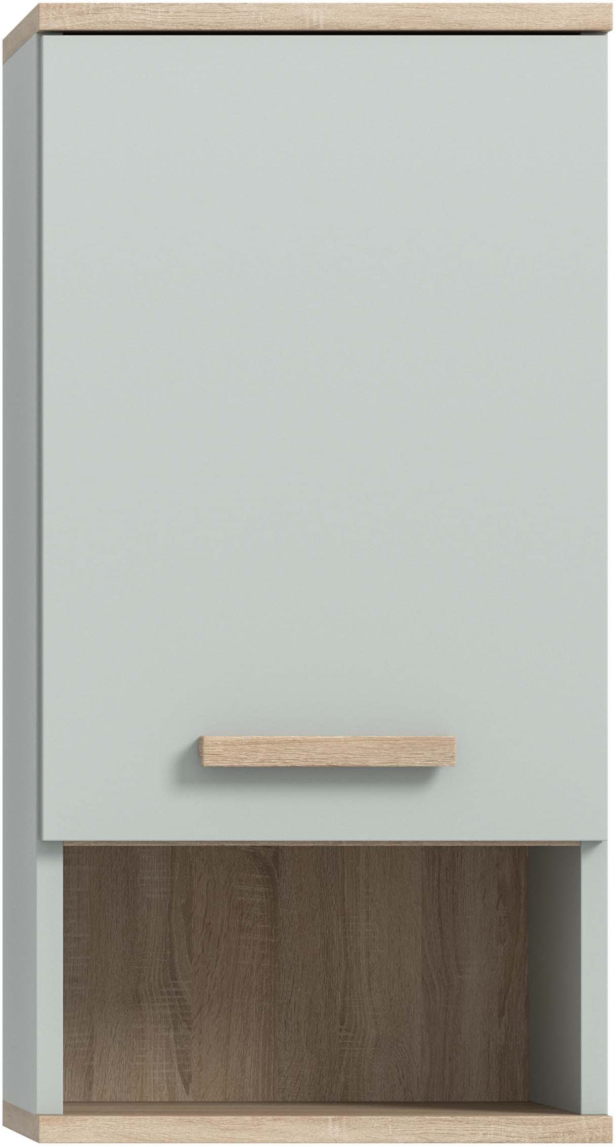 welltime Armoire suspendue »MINTTU, Höhe 68 cm, 1 Tür, 1 Einlegeboden, 1 offenes Fach« Türanschlag rechts und links montierbar,  Badmöbel, Badschrank, Schrank, Bad, Wandschrank