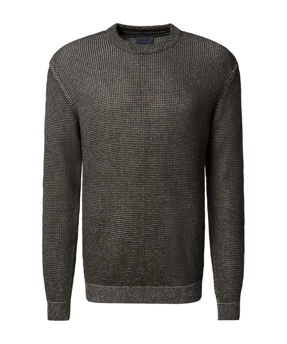 Pierre Cardin Pull à col rond »Strick RH« Waffelmuster
