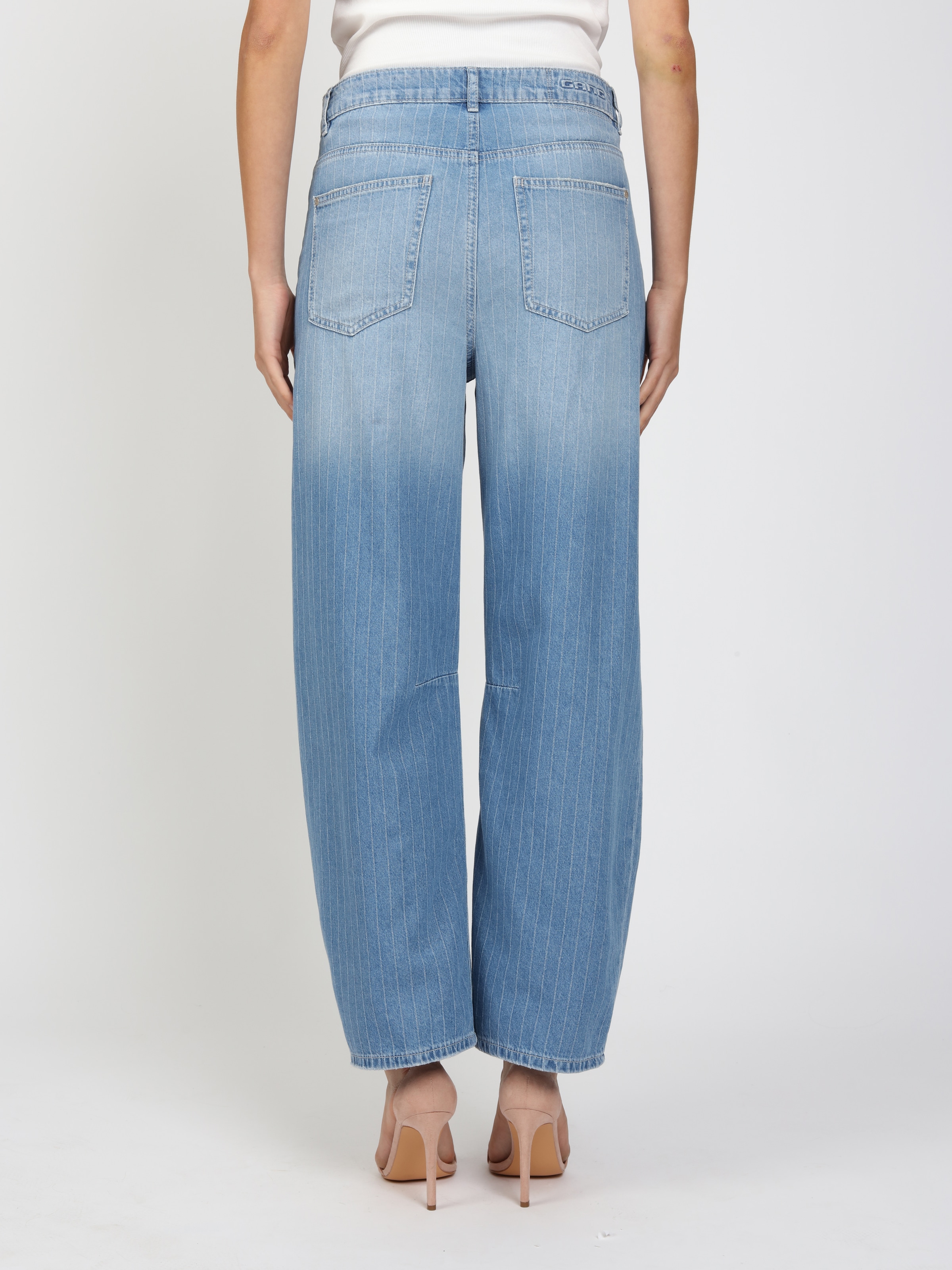 GANG Jeans loose fit »94SARINA« avec rayures tissées, coupe Barrel Fit