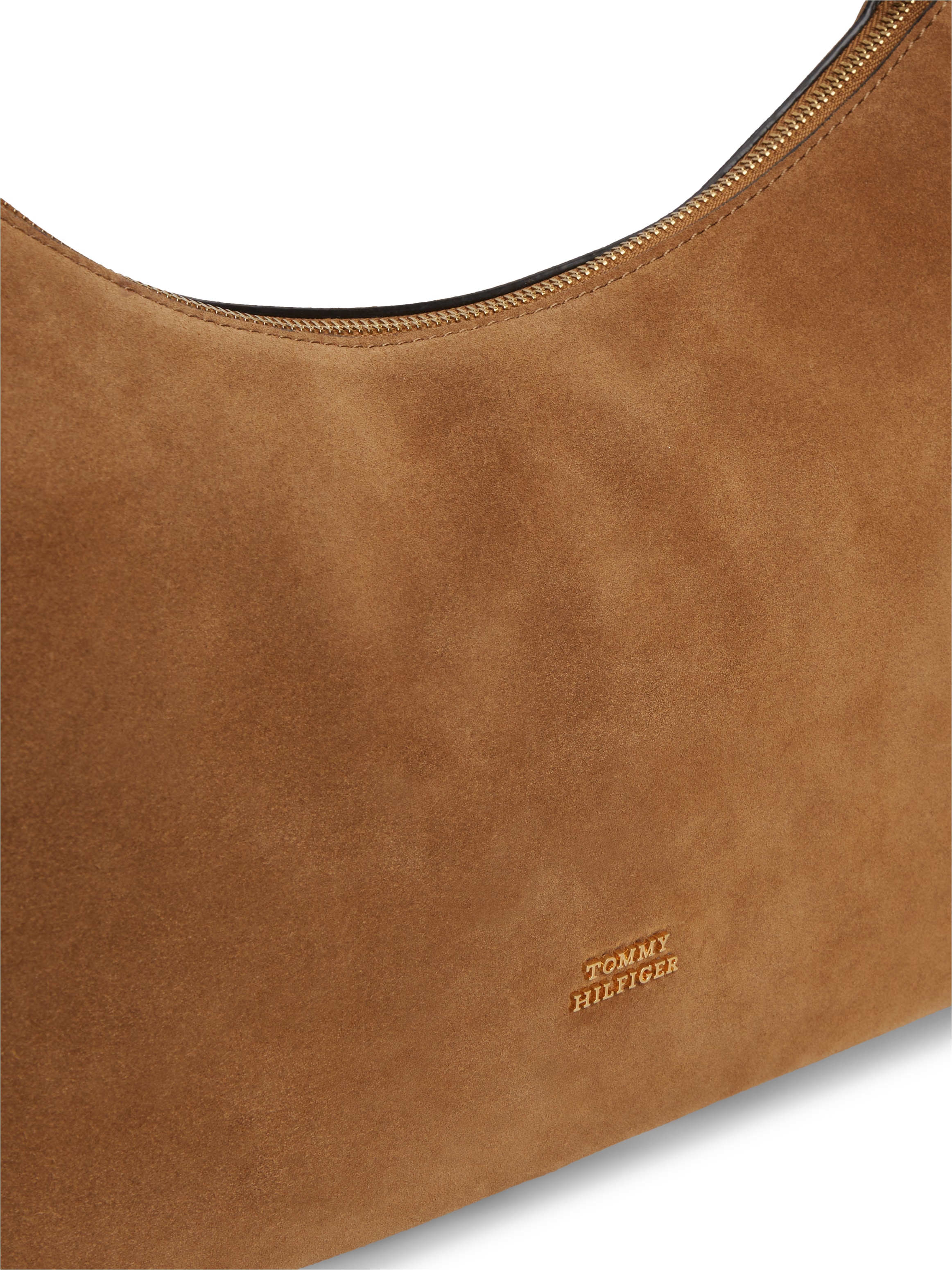 Tommy Hilfiger Sac à bandoulière »TH STATEMENT SHOULDER BAG SUEDE« sac bandoulière femme, sac à main avec logo