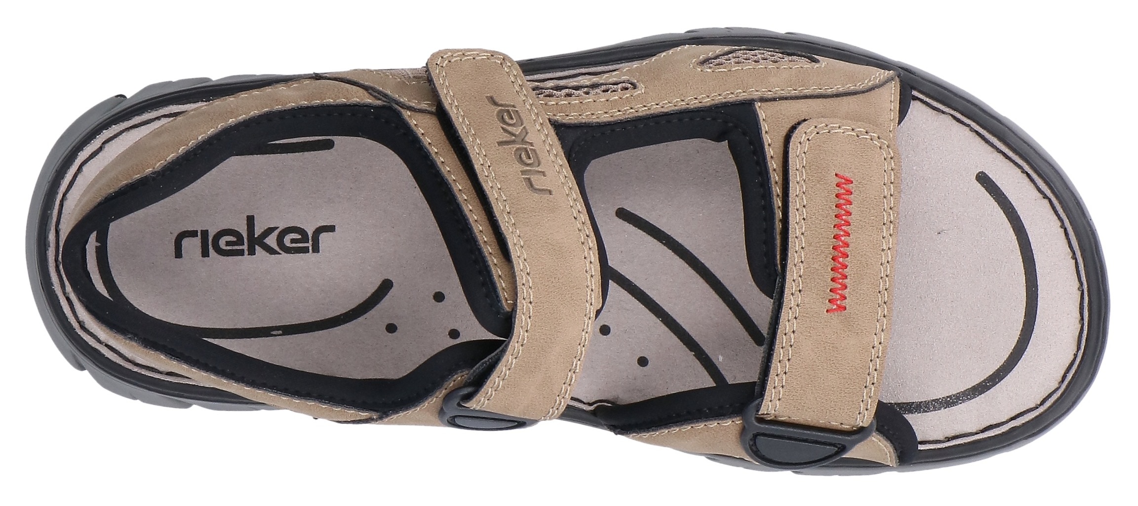 Rieker Sandale  Chaussure d'été, chaussure à scratch, sandale d'extérieur, style trekking