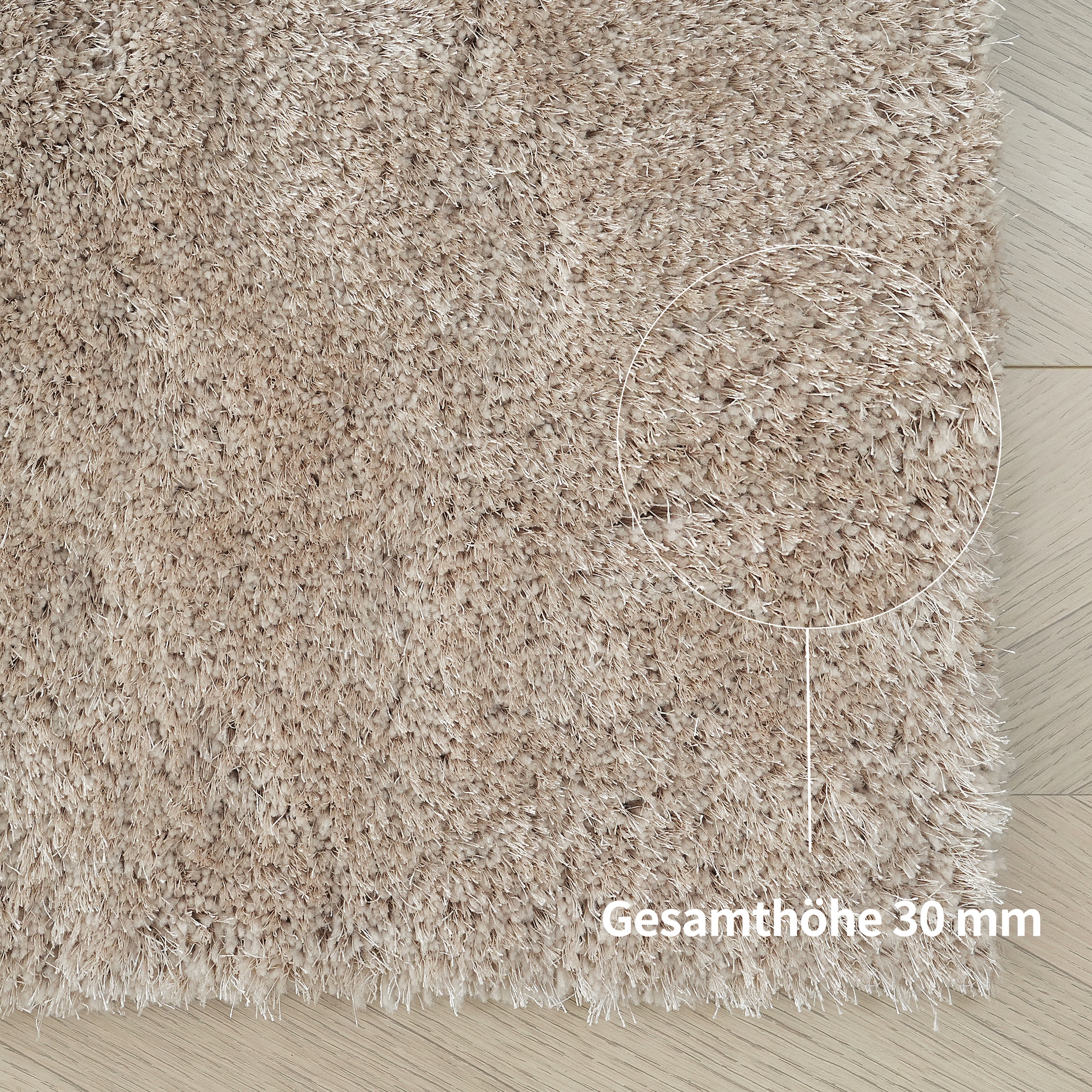 Bruno Banani Tapis »Dana Teppich, besonders weich und kuschelig, Kundenliebling« Rectangulaire 30 mm Höhe uni, Mikrofaser Teppiche, Wohnzimmer, Schlafzimmer, Esszimmer