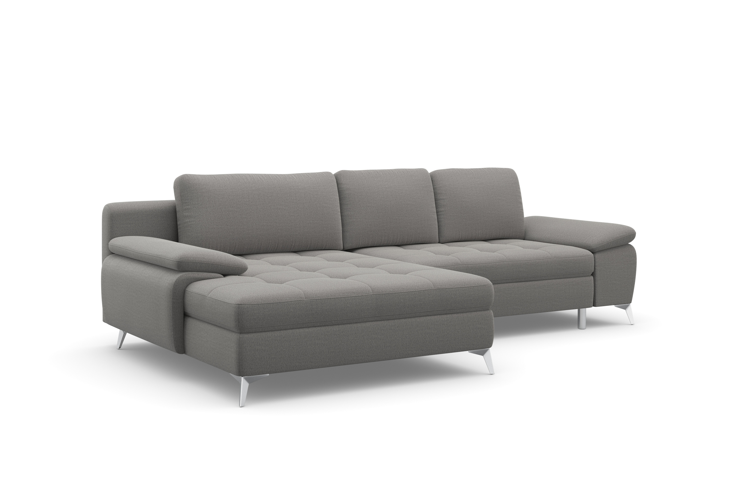 sit&more Ecksofa »Latigo L-Form« mit Mega-Recamiere, wahlweise mit Schlaffunktion und Bettkasten