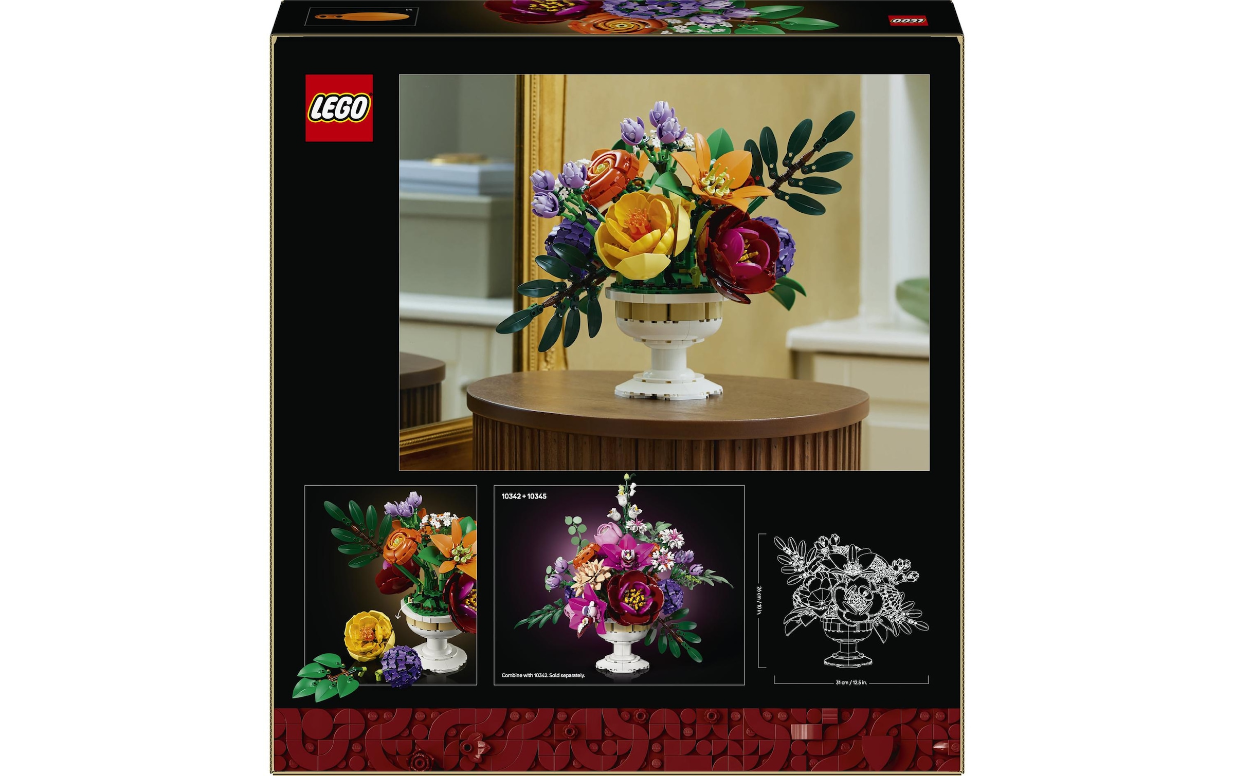 LEGO® Konstruktionsspielsteine »Botanicals Blumengesteck 10345«