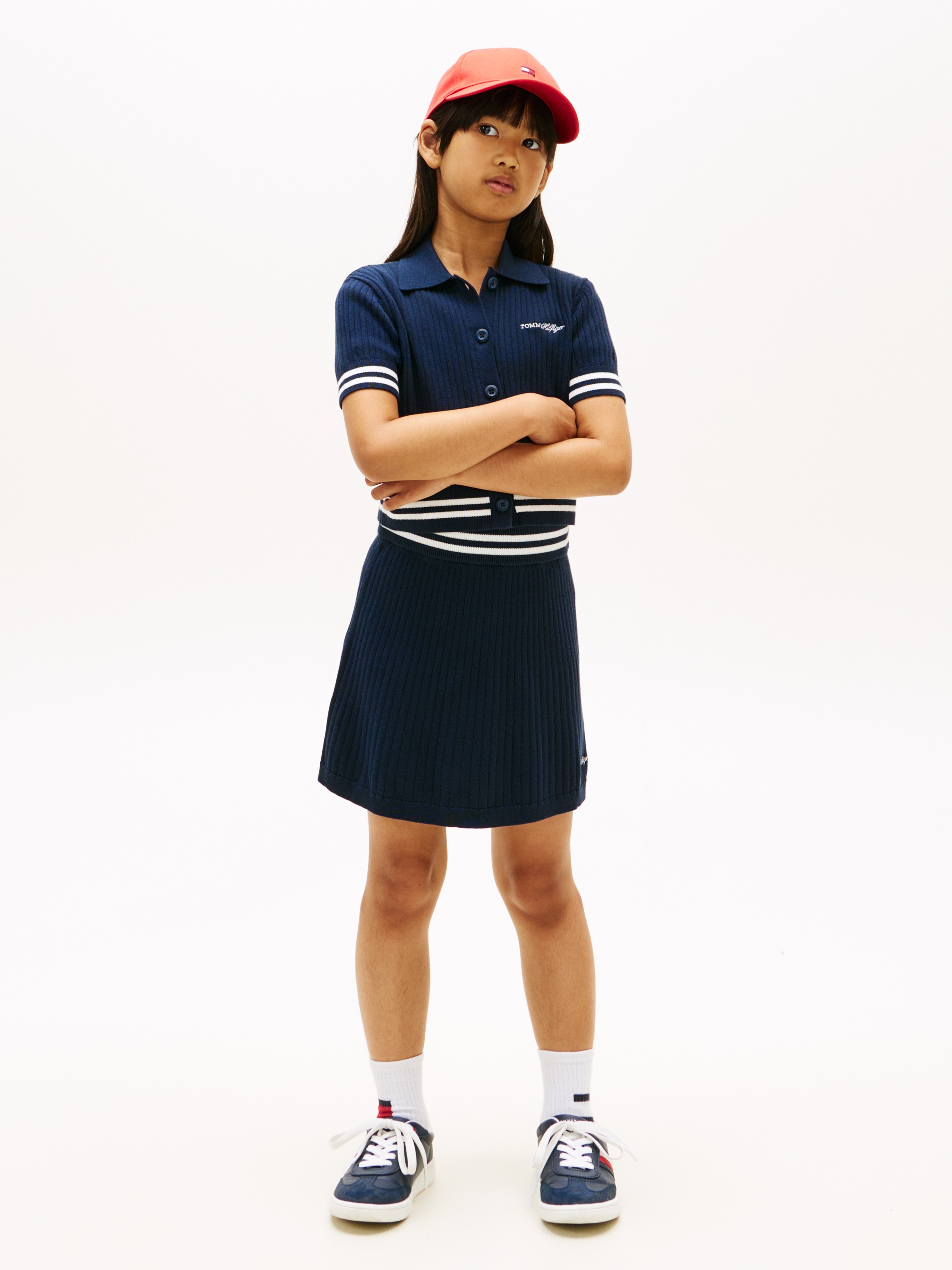 Tommy Hilfiger Jupe en sweat »SWEATER RIB SKIRT« enfants jusqu’à 16 ans, coupe regular fit