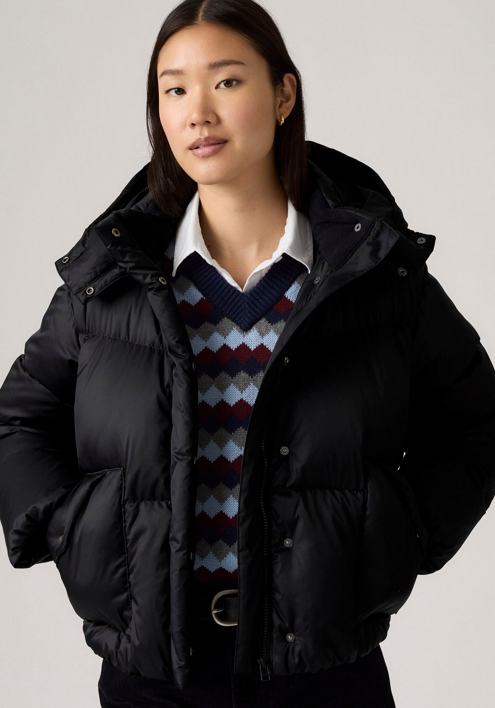 Levi's® Steppjacke mit Kapuze mit abnehmbarer Kapuze