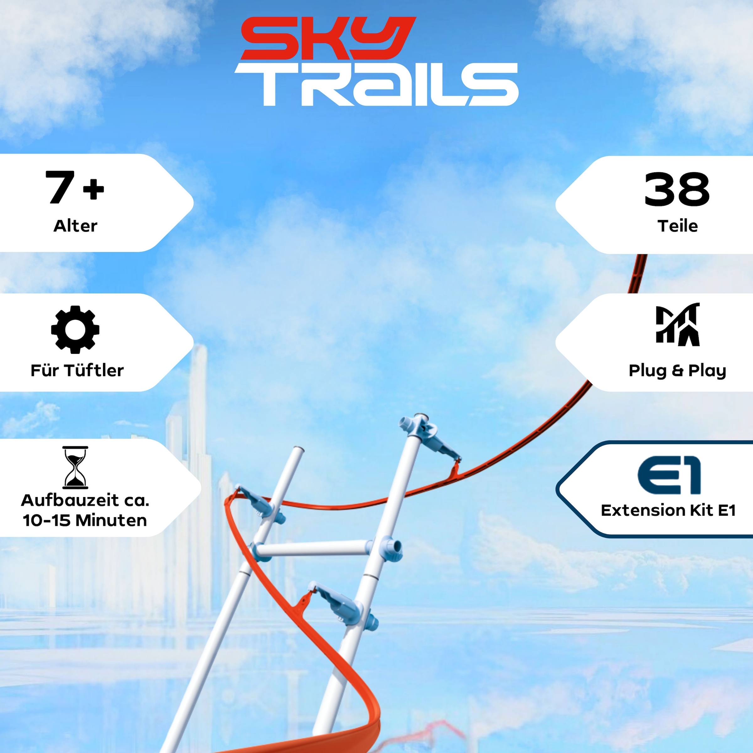 Playmobil® Jeu de construction »Construction Pack a2 (71975), Sky Trails« Made in Europe