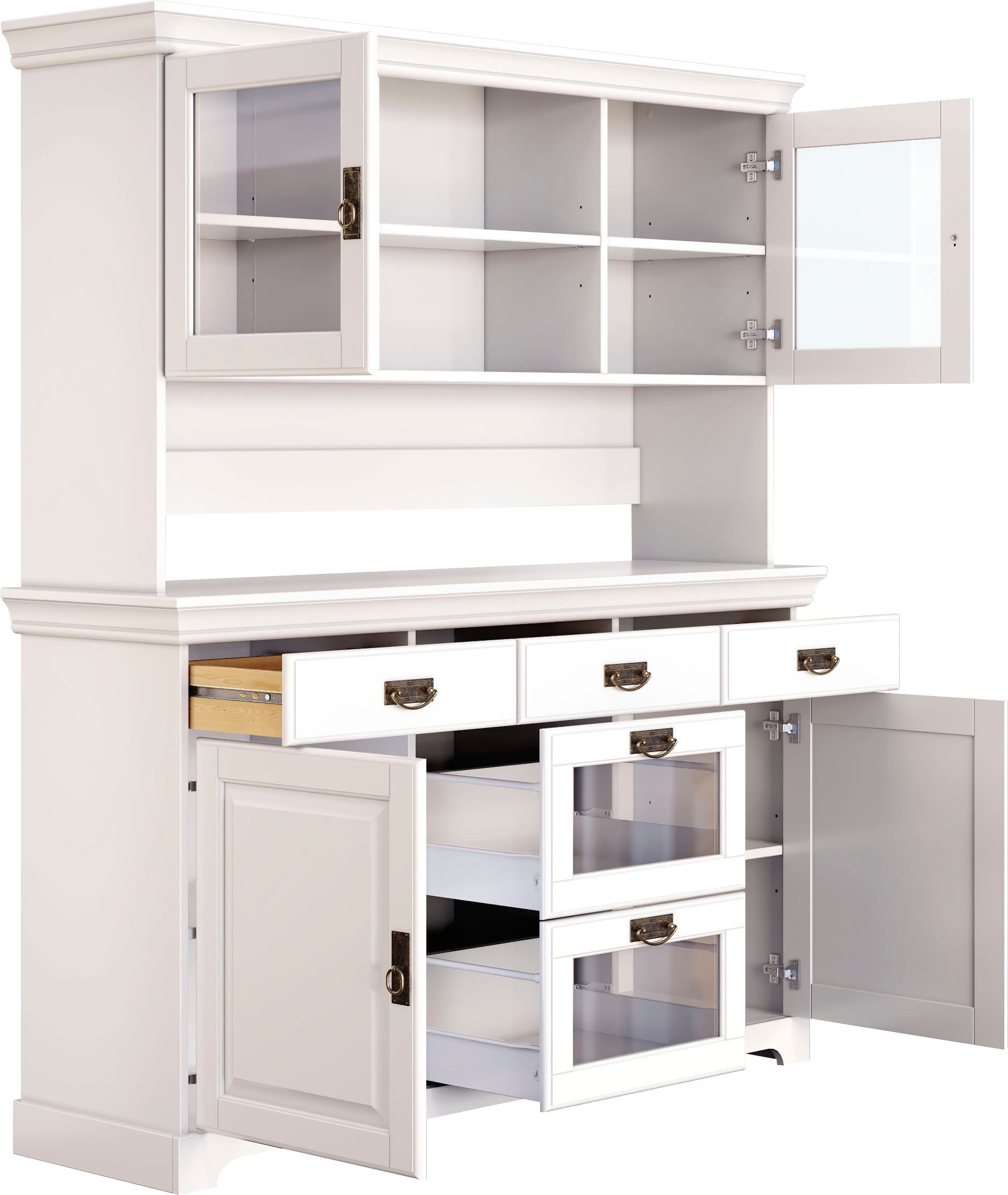 Home affaire Buffet »Rügen« FSC® zertifiziertes Massivholz, im Landhausstil