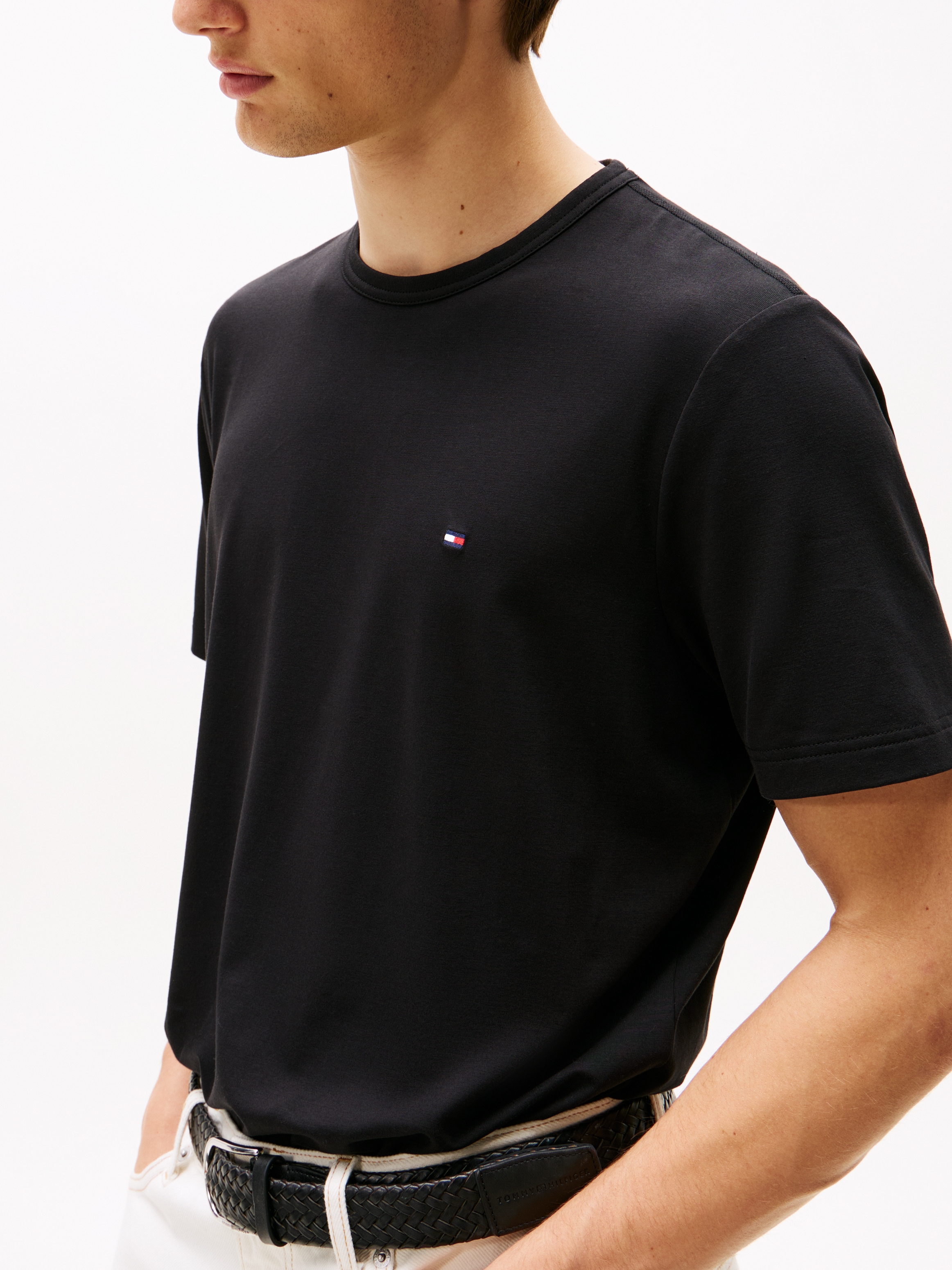 Tommy Hilfiger T-shirt »PERFORMANCE TEE« mélange de matériaux, séchage rapide