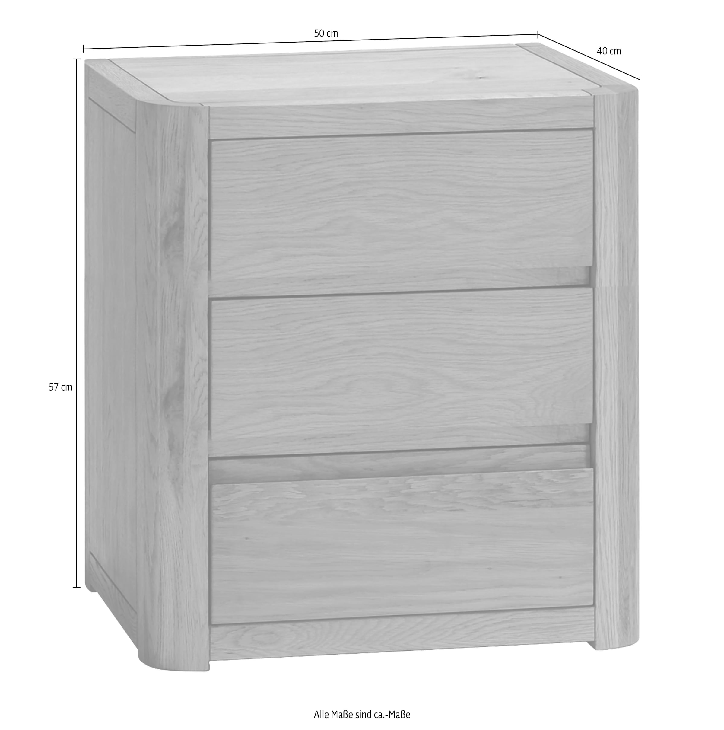 HASENA Table de nuit »Koro« chêne cognac massif