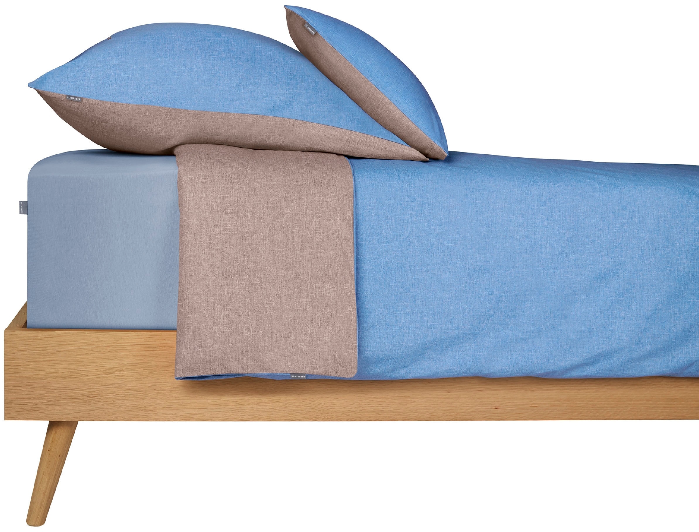 Schiesser Spannbettlaken »Jessi aus 100% Baumwolle« für Matratzen bis zu 22 cm Höhe, MADE IN GREEN by OEKO-TEX®