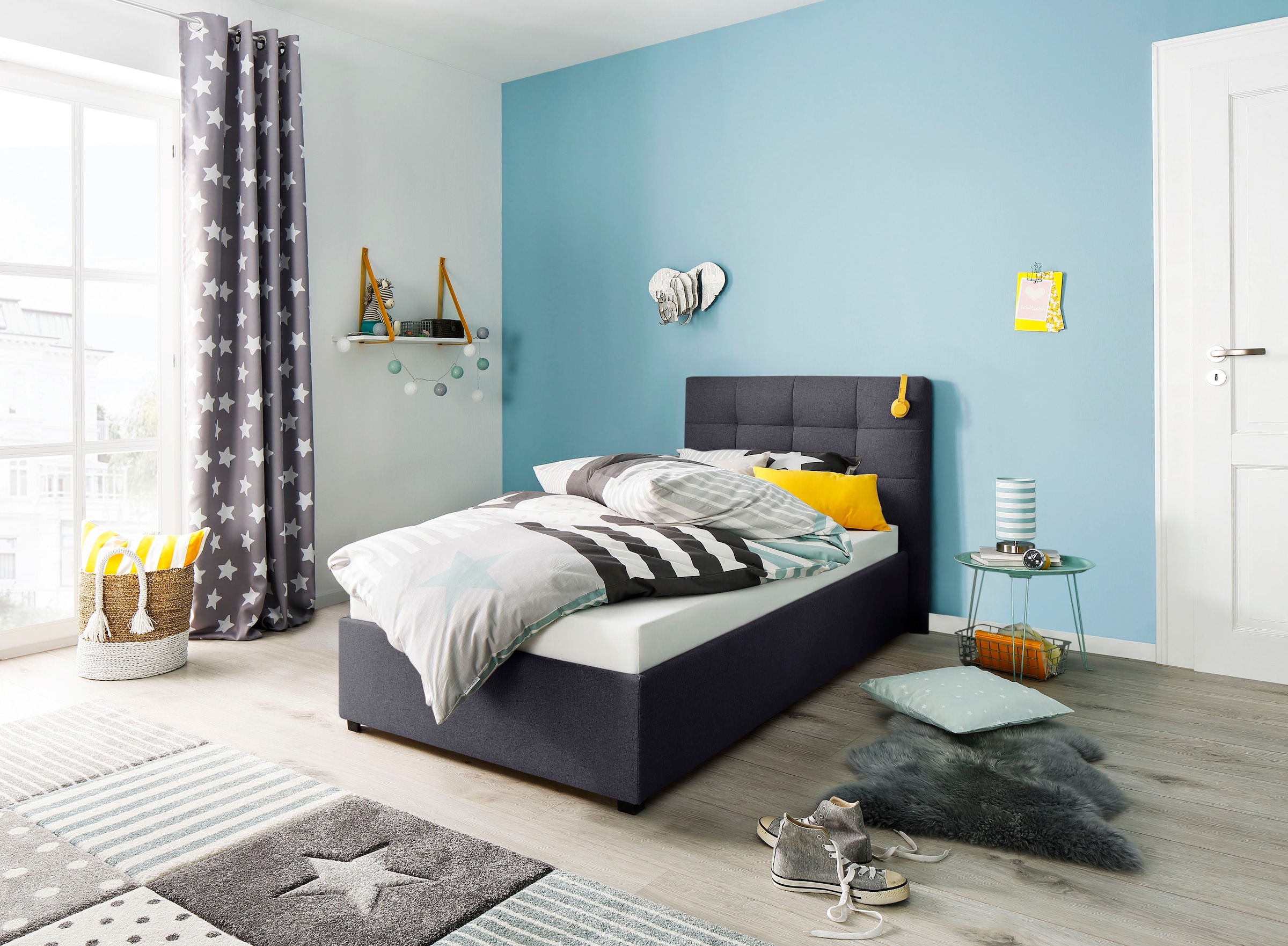 Home affaire Polsterbett »Endres« mit Bettkasten, wahlweise ohne Matratze/Lattenrost oder incl. Matratze
