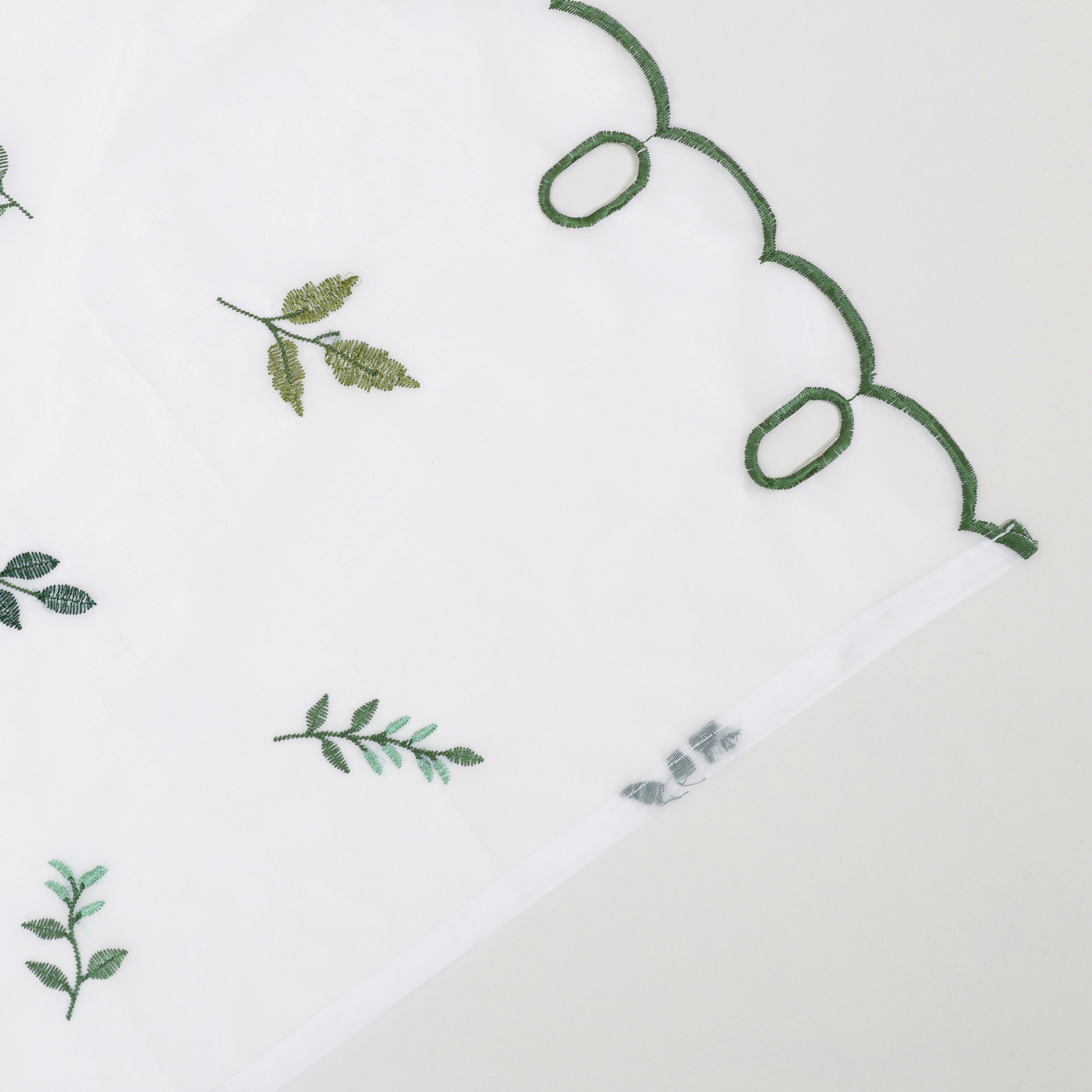 my home Scheibengardine »Alphonse« Durchzuglöcher 1 Stk. tlg. Bestickt, floral, gemustert, schöne Haptik