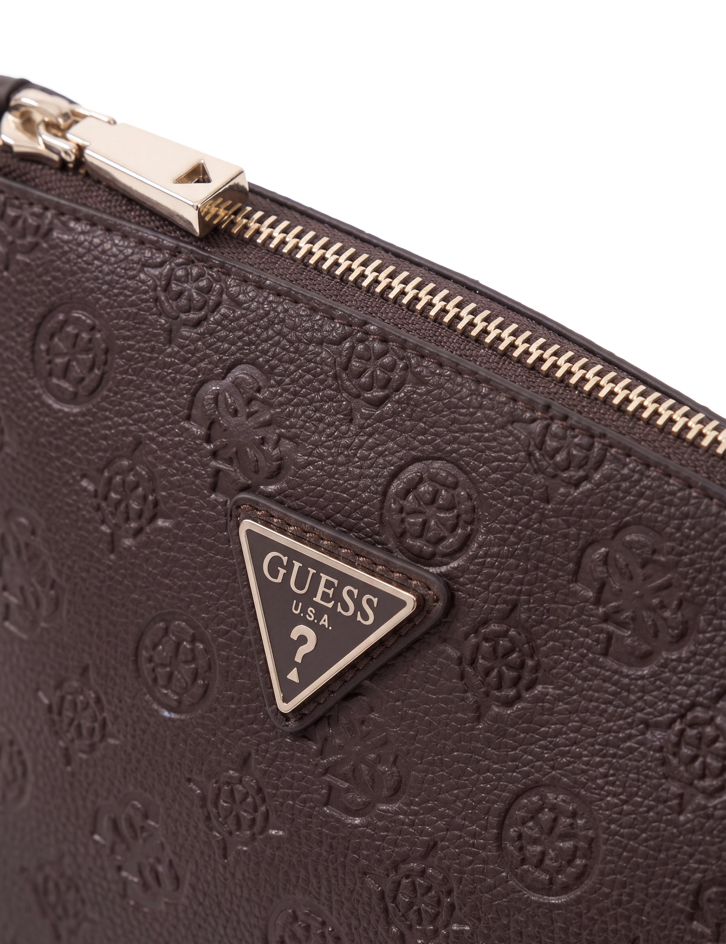Guess Kosmetiktasche »LENWOOD TOP ZIP COSMETIC« Waschbeutel, Wash Bag, Kosmetiktasche mit Reissverschluss