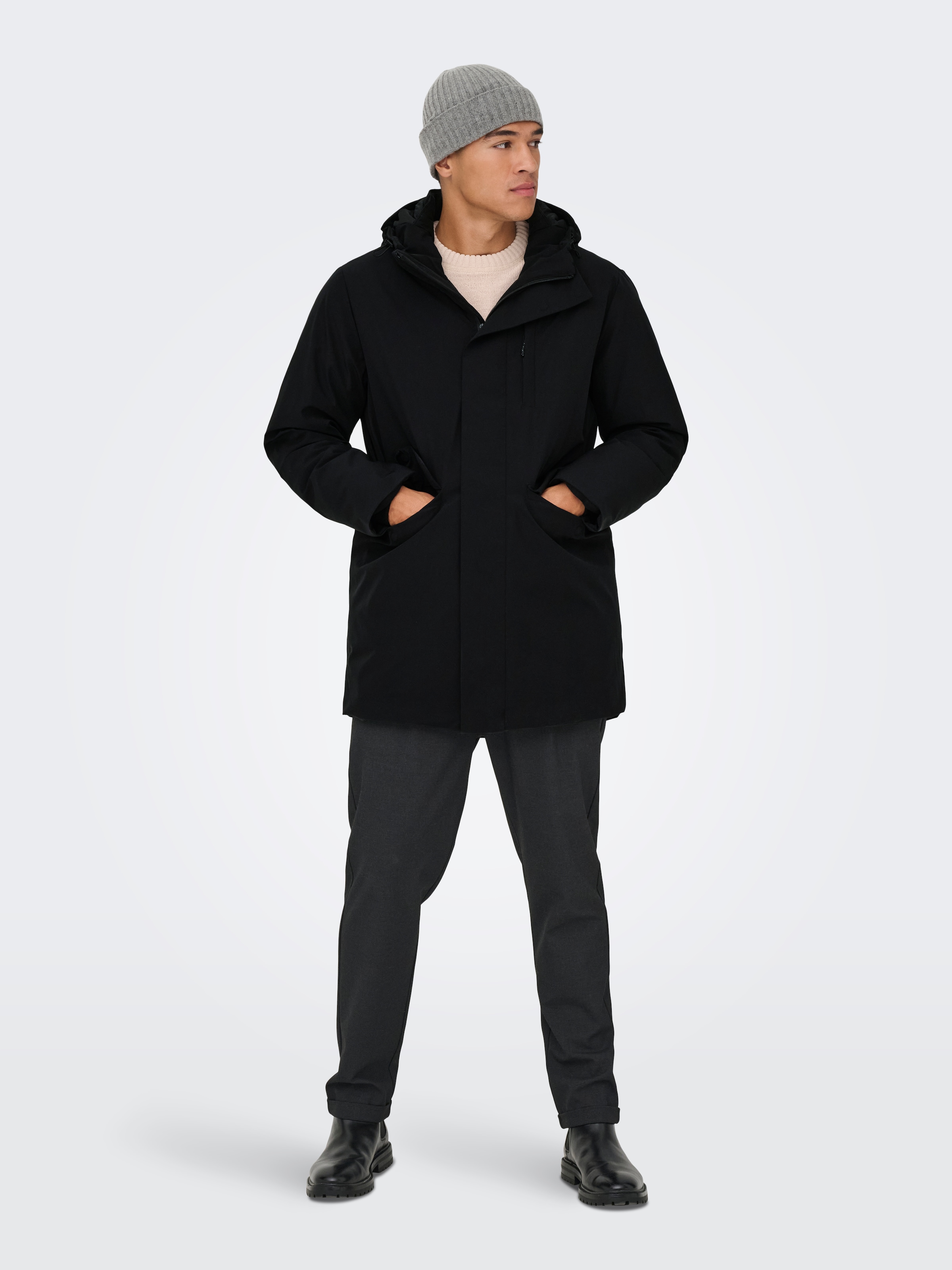 ONLY & SONS Parka »ONSENRICO WATERPROOF STRETCH PARKA OTW« mit Kapuze
