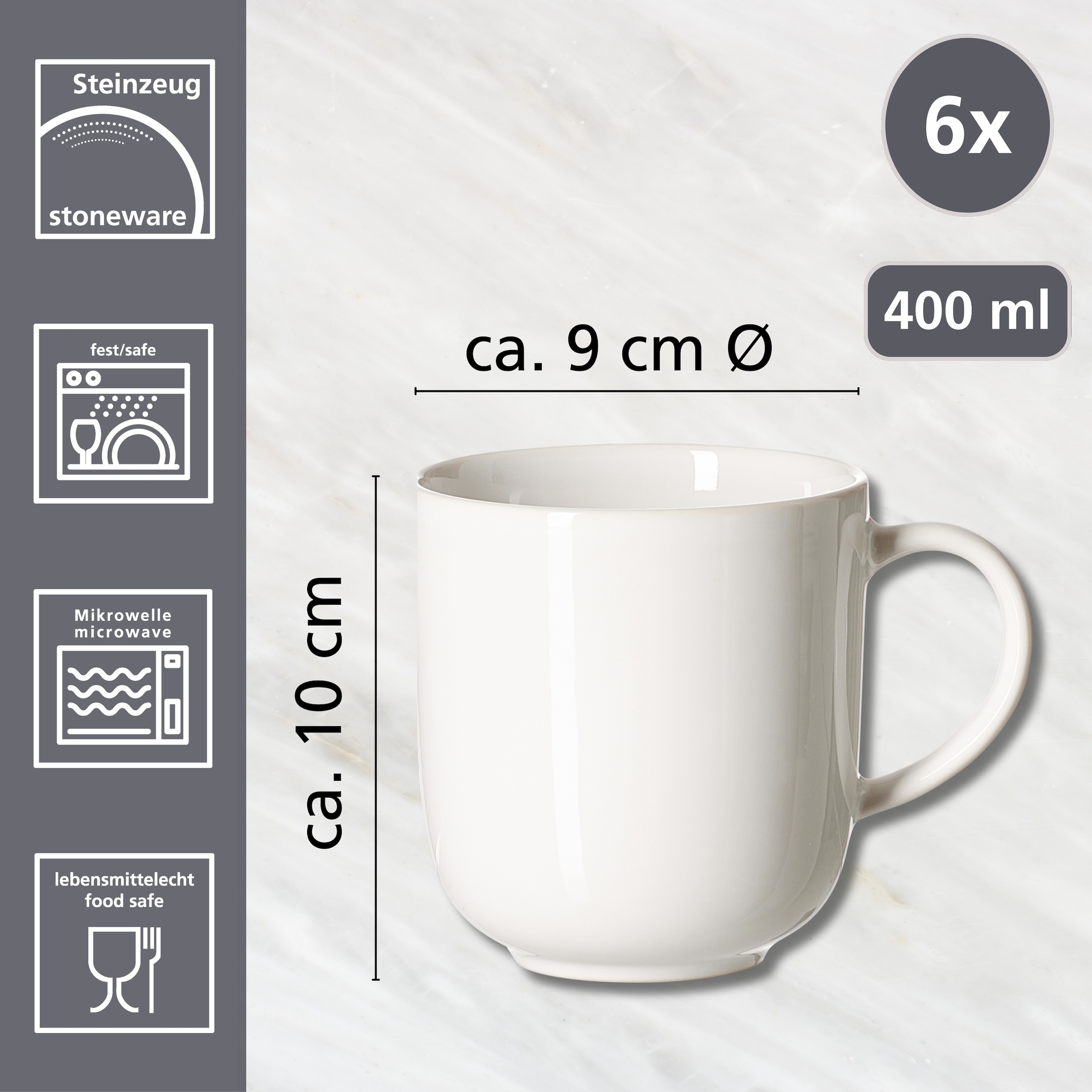 Ritzenhoff & Breker Becher »Volos« 6er Set, je 400 ml