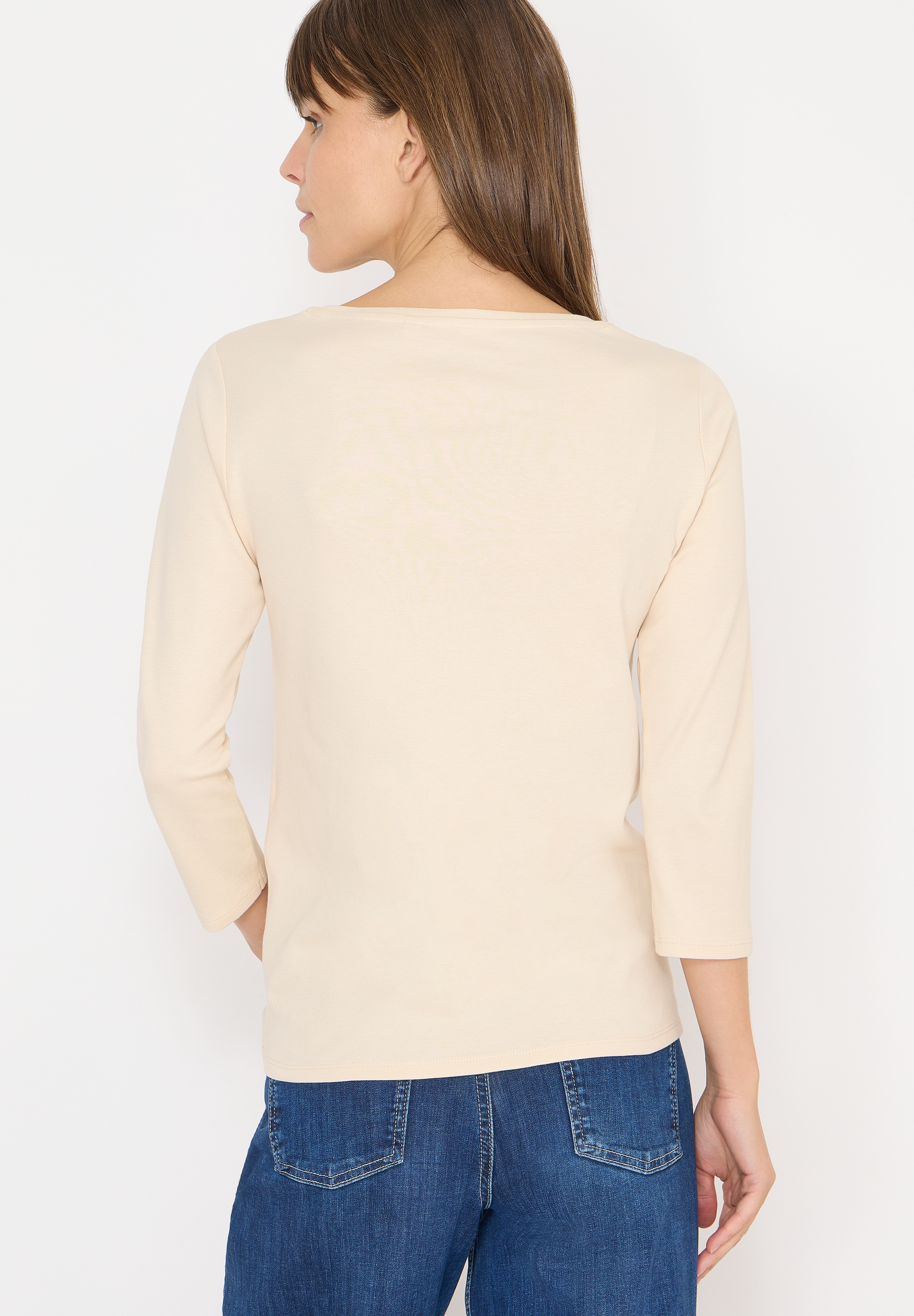 Cecil T-shirt à manches 3/4 mit U-Boot-Ausschnitt