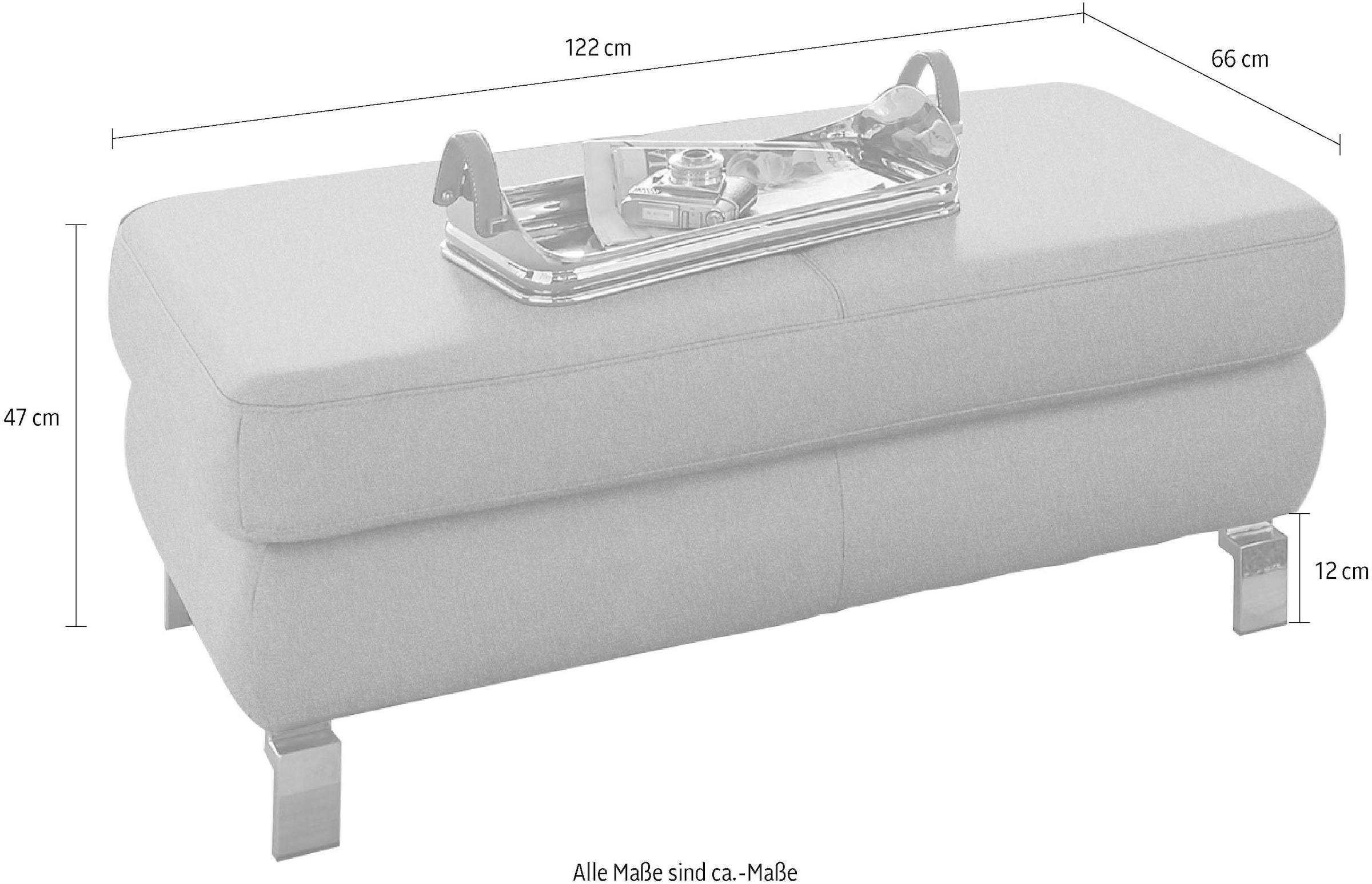 3C Candy Tabouret de rangement »Mainau« avec espace de rangement, adapté au canapé d'angle »Mainau«
