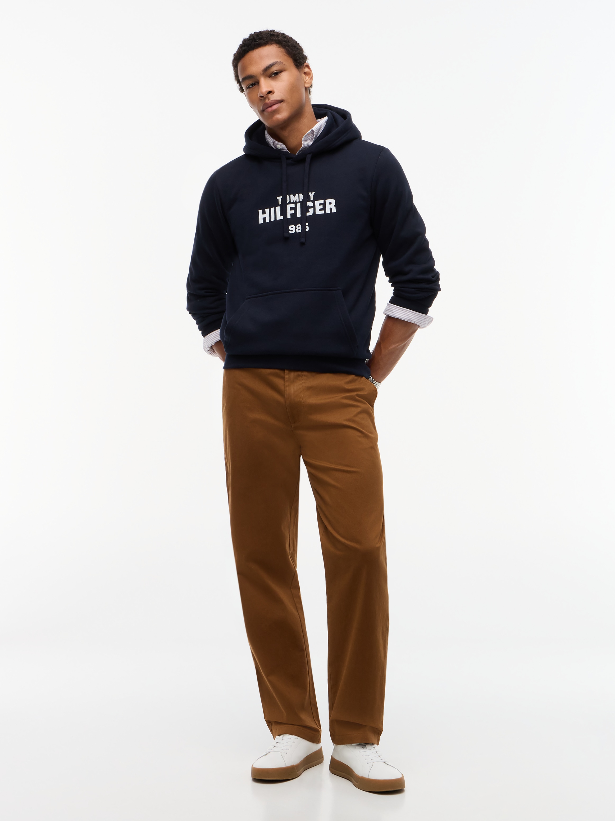 Tommy Hilfiger Hoodie »HILFIGER STACK REGULAR FLEECE«
