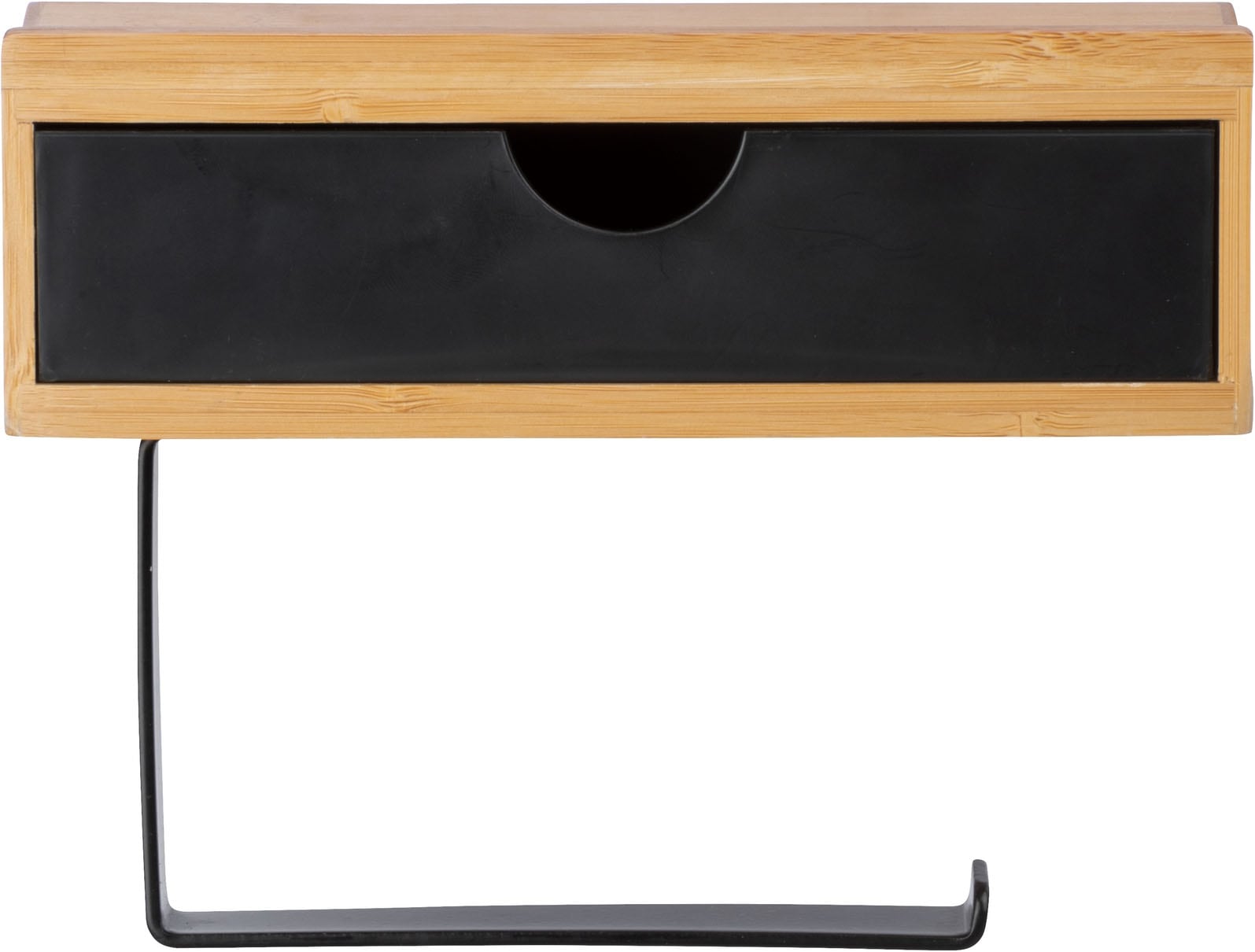 WENKO Support de papier toilette »Bambusa« avec tiroir, en bambou