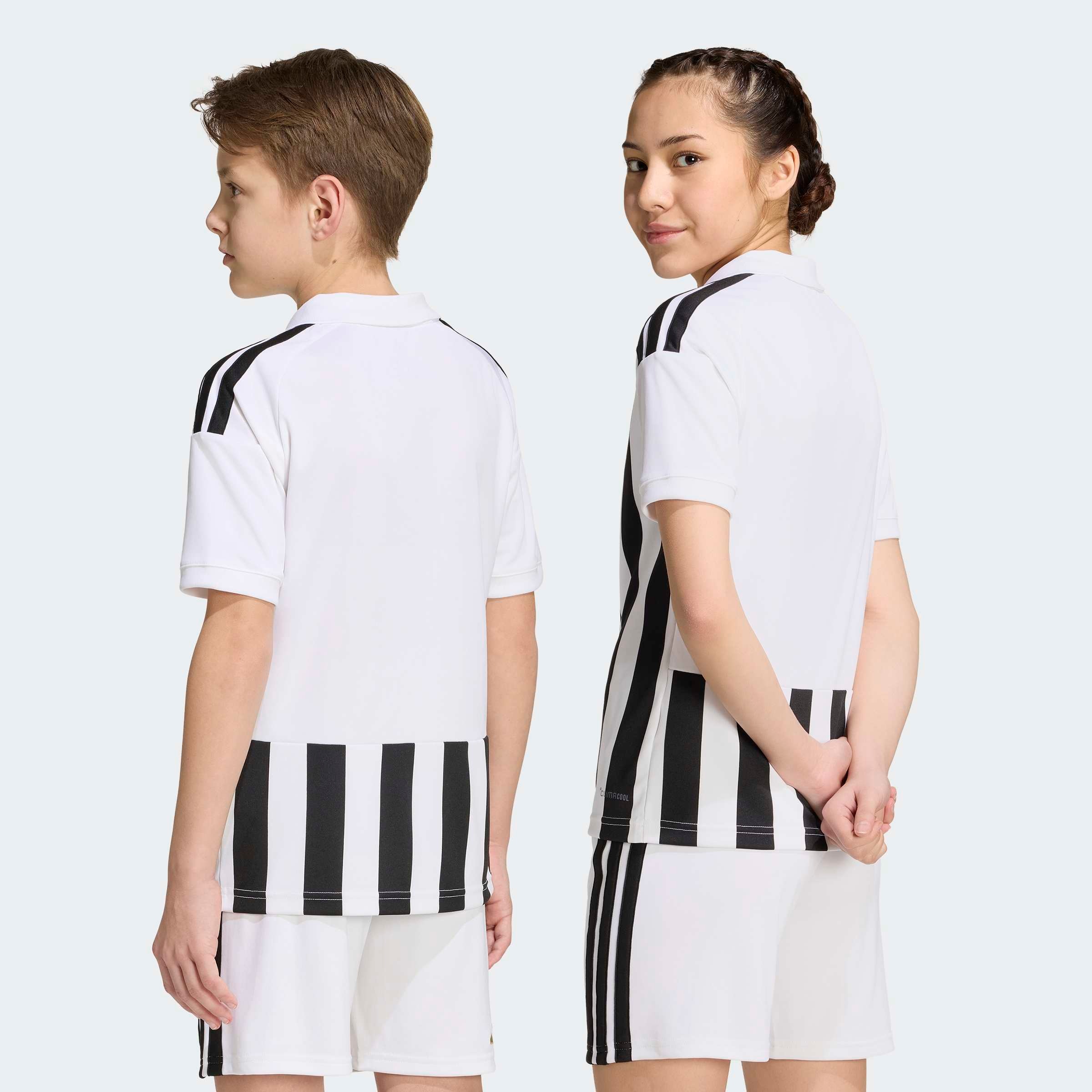 adidas Performance Maillot de foot »JUVENTUS TURIN 26/27 KIDS HEIMTRIKOT« avec technologie Climacool, col traditionnel, avec 3 bandes