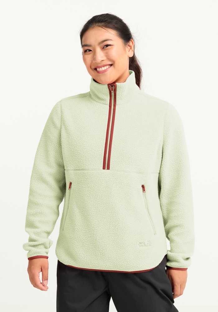 Jack Wolfskin Pull en polaire »LITE CURL HZ W«, à col montant, en polyester
