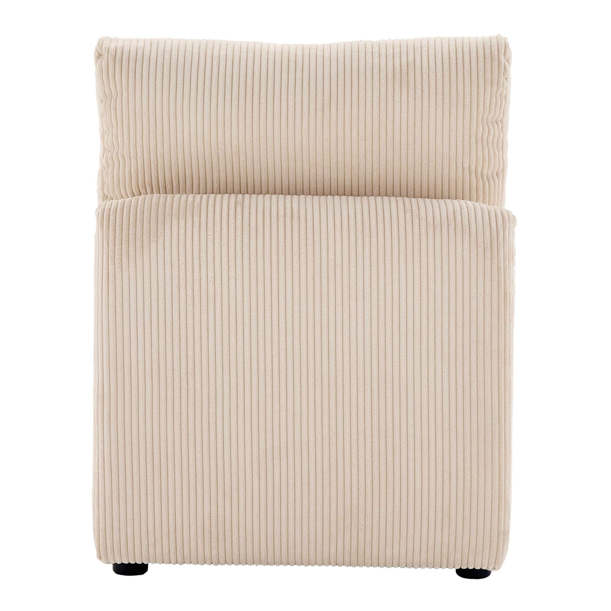 Dorel Home Fauteuil »STILHUS Sofa-Mittel-Element, mit Stauraum, Breite 65 cm, Cord-Bezug« peut être utilisé comme module ou séparément - combinable individuellement