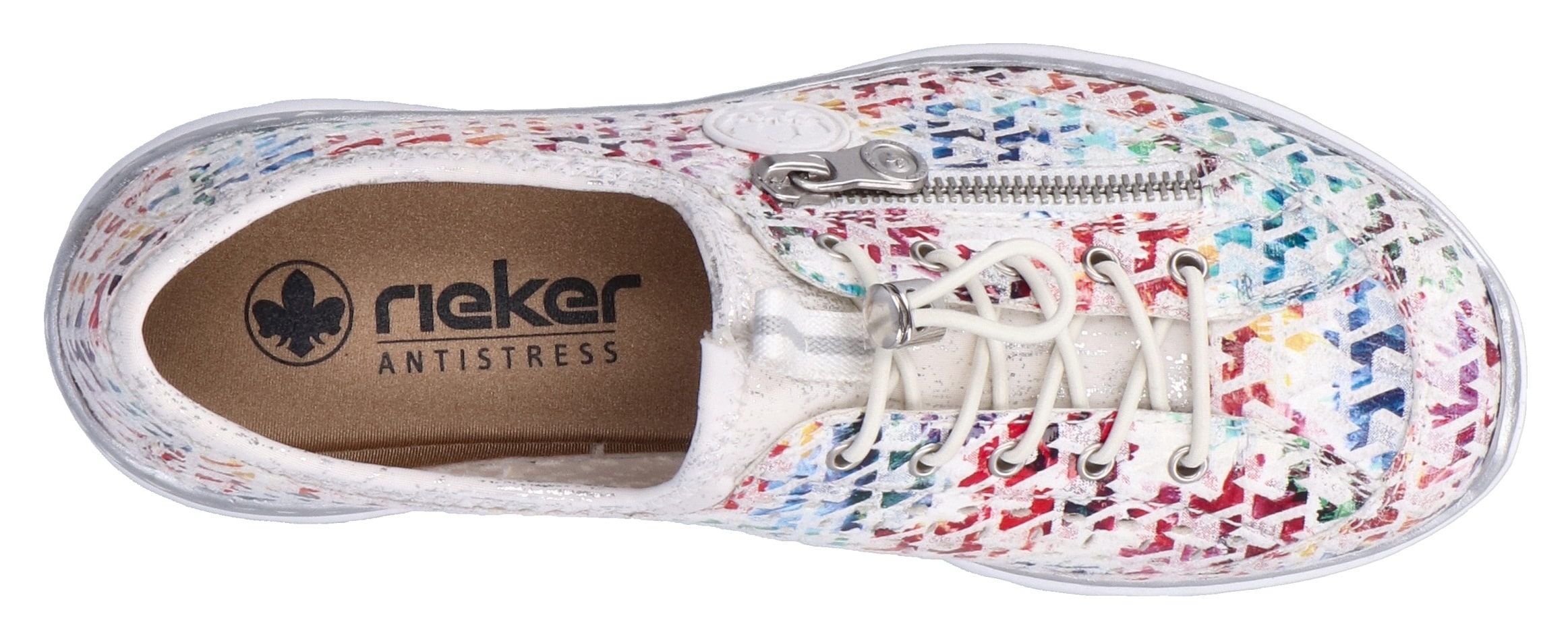 Rieker Slip-On Sneaker  Schlupfschuh, Freizeitsneaker, Halbschuh mit MemoSoft-Ausstattung